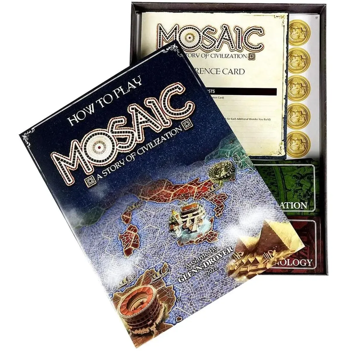 Mosaic: A Story of Civilization - Strategy Civilization Board Game for Family and Adults (2-6 Players, Age 14+) - University Games [Forbidden Games] - Image 6