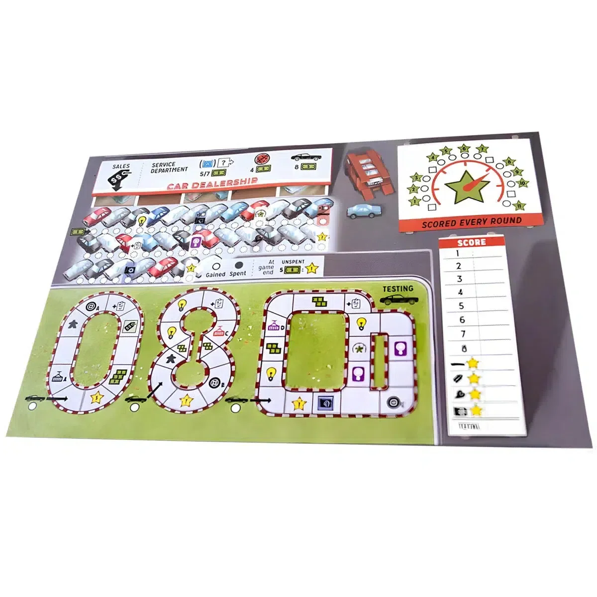 Motor City - Dice-Based Racing Board Game for Family, and Adults (1-5 Players, Ages 14+) - 25th Century Games - Image 4