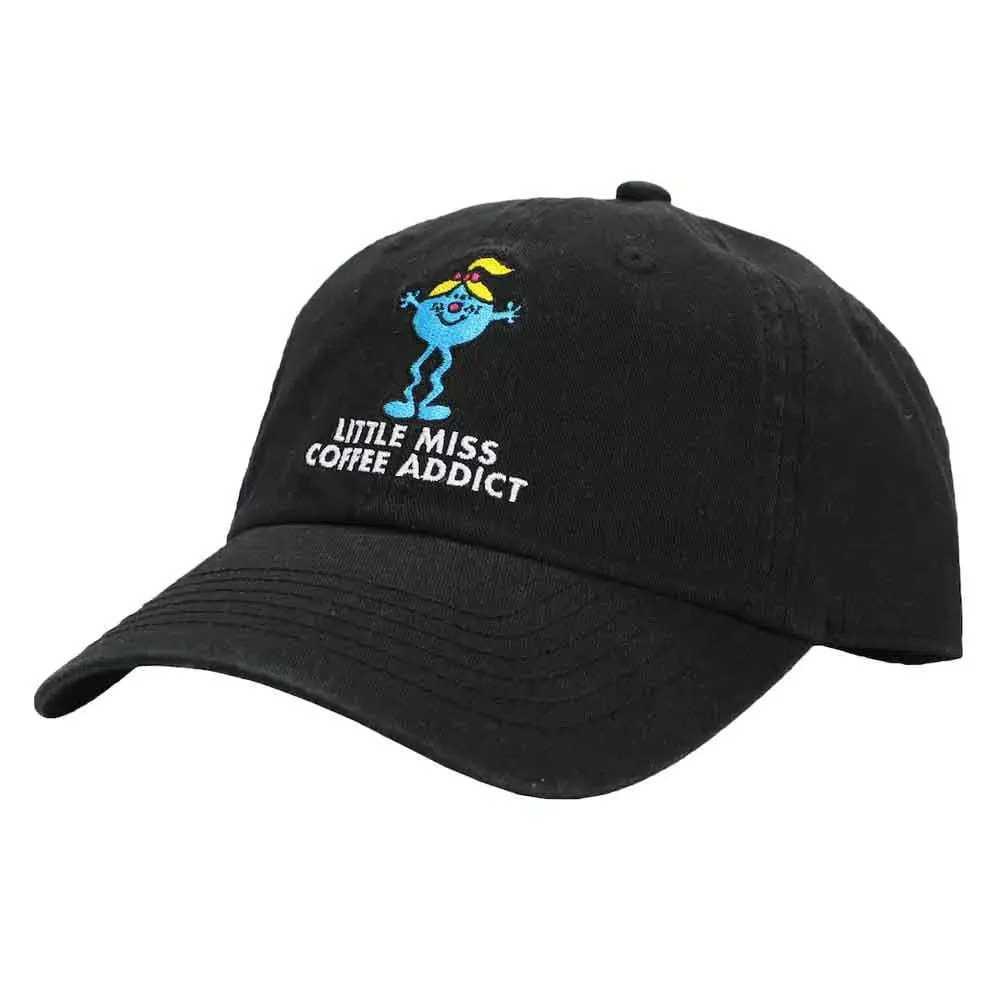 Mr. Men and Little Miss - Little Miss Somersault Coffee Addict Embroidered Hat (Black) - Bioworld - Image 4