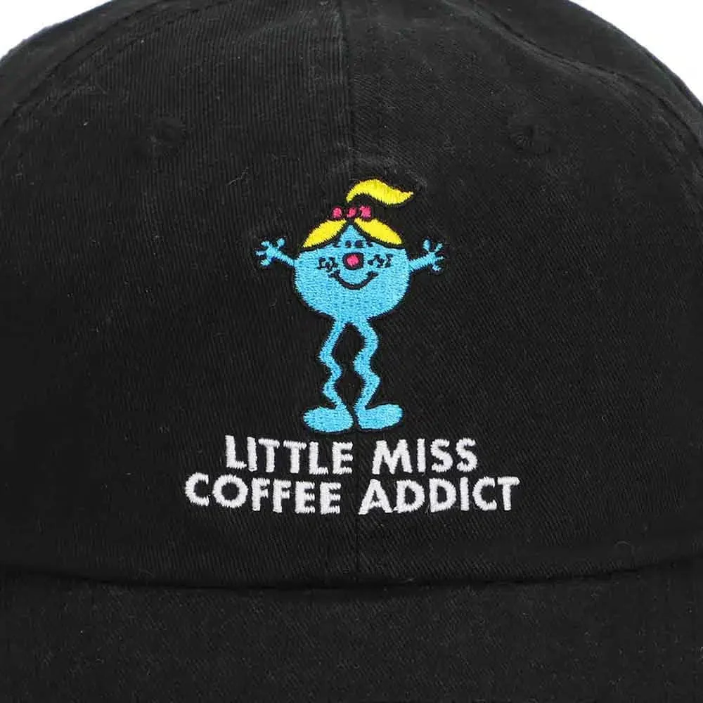 Mr. Men and Little Miss - Little Miss Somersault Coffee Addict Embroidered Hat (Black) - Bioworld - Image 5