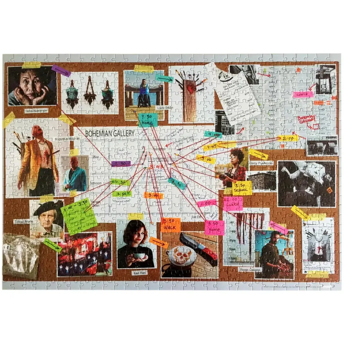 Murder Mystery Party: The Art of Murder - Art Jigsaw Puzzle Game for Family and Adults (1+ Players, Age 15+) - University Games - Image 8