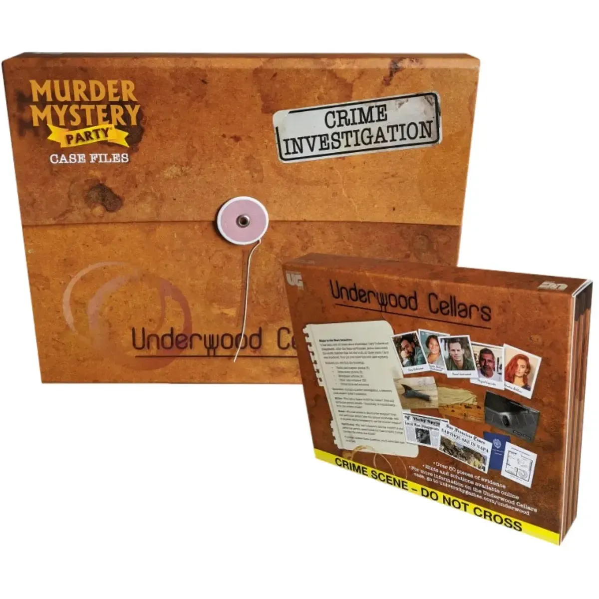 Murder Mystery Party: Underwood Cellars - Puzzle Mystery Board Game for Family and Adults (1+ Players, Age 14+) - University Games - Image 4