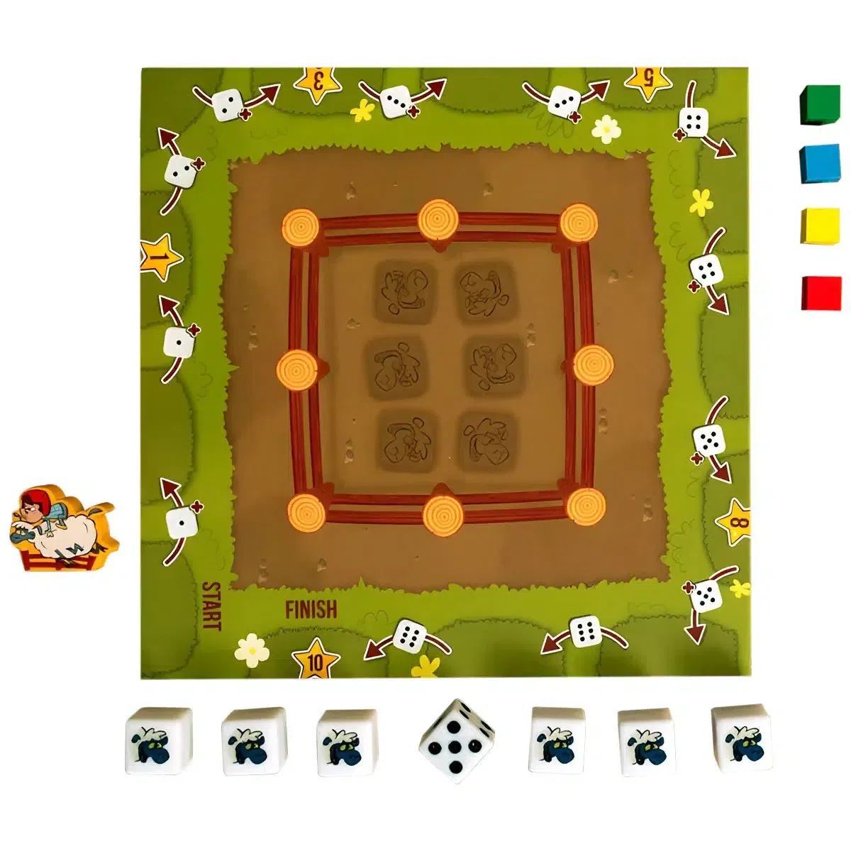 Mutton Bustin - Dexterity Wild West Board Game for Family, Adults, and Children (2-4 Players, Ages 8+) - 25th Century Games - Image 5