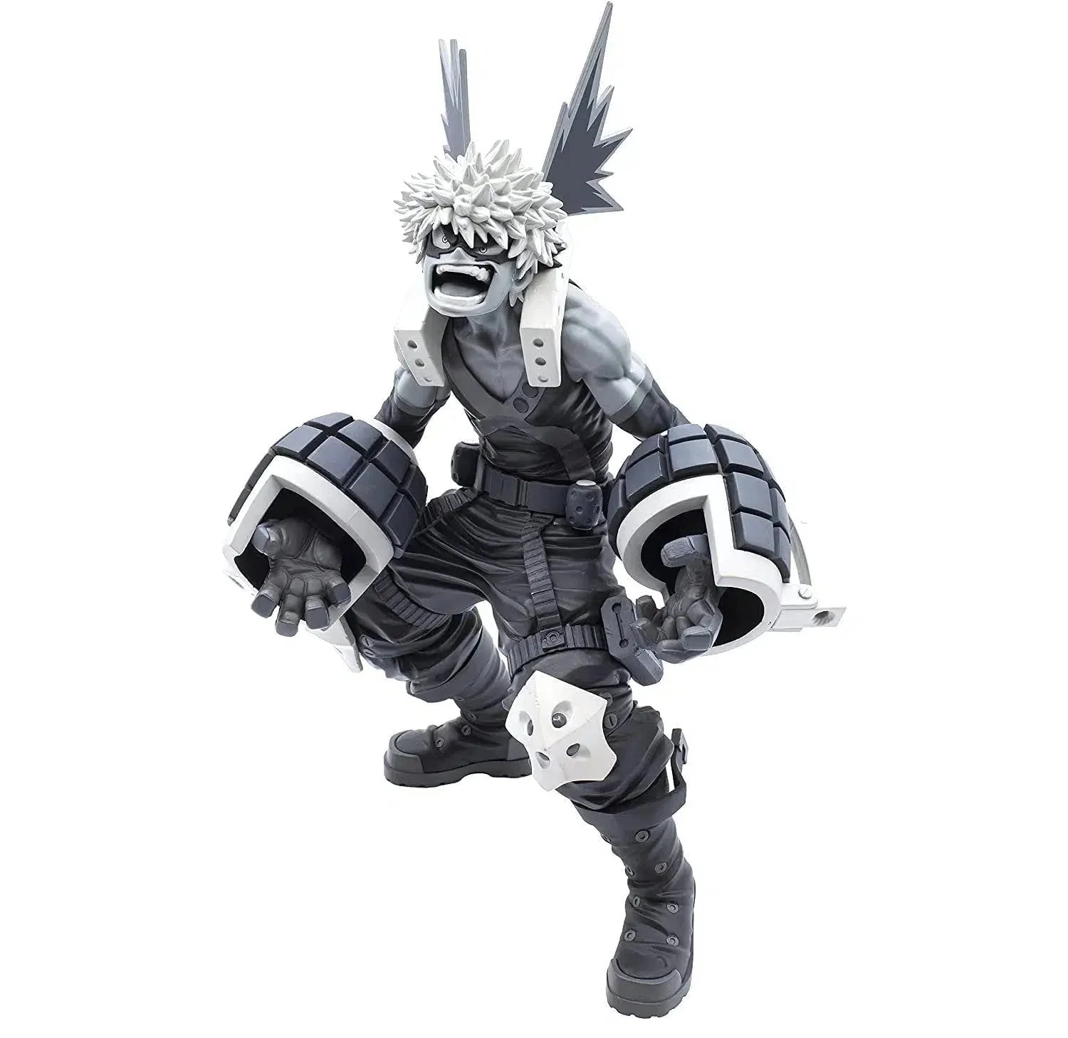 My Hero Academia - Black & White Katsuki Bakugo Figure (9") - Banpresto - World Figure Colosseum Modeling Academy Super Master Stars Piece (The Tones) - Image 4