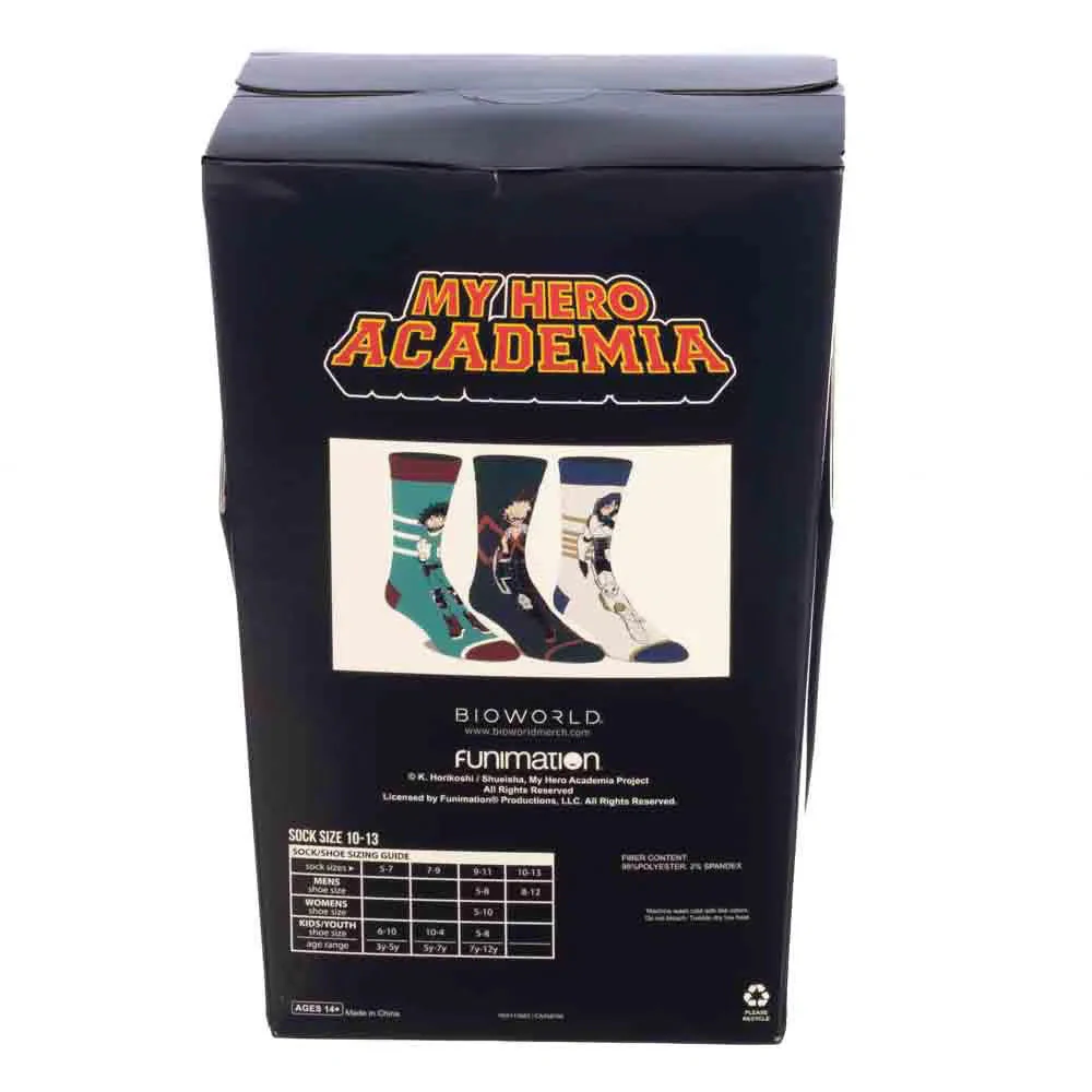My Hero Academia - Character Crew Socks Box Set (3 Pairs) - Bioworld - Image 5