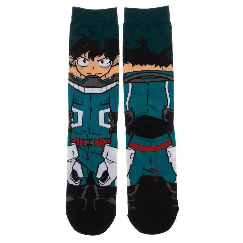 My Hero Academia - Izuku Midoriya Character Crew Socks - Bioworld - Animigos Series - Image 2