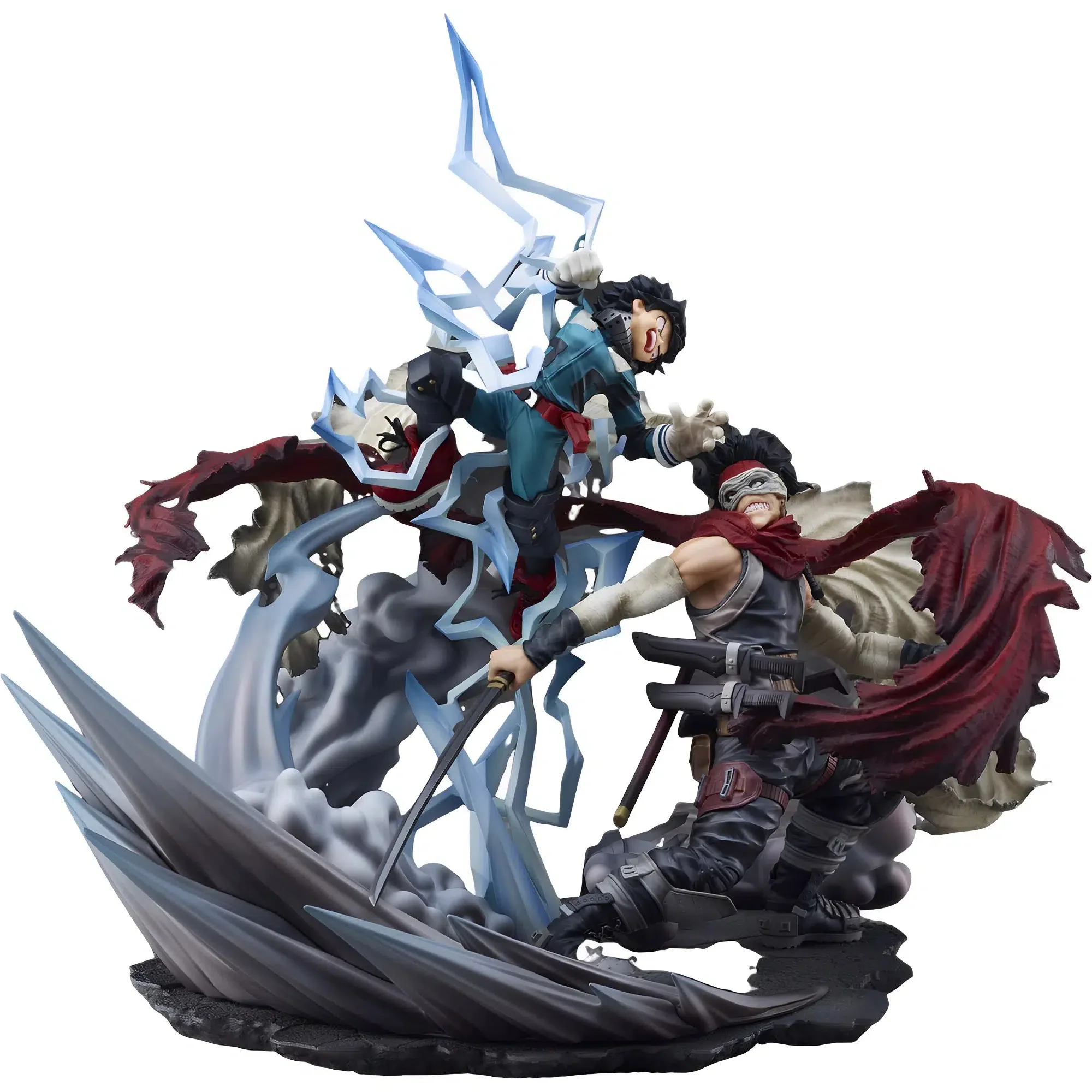 My Hero Academia -  Izuku Midoriya vs. Stain Super Situation Statue Figure (12") - Takara Tomy - S-Fire Series - Image 4
