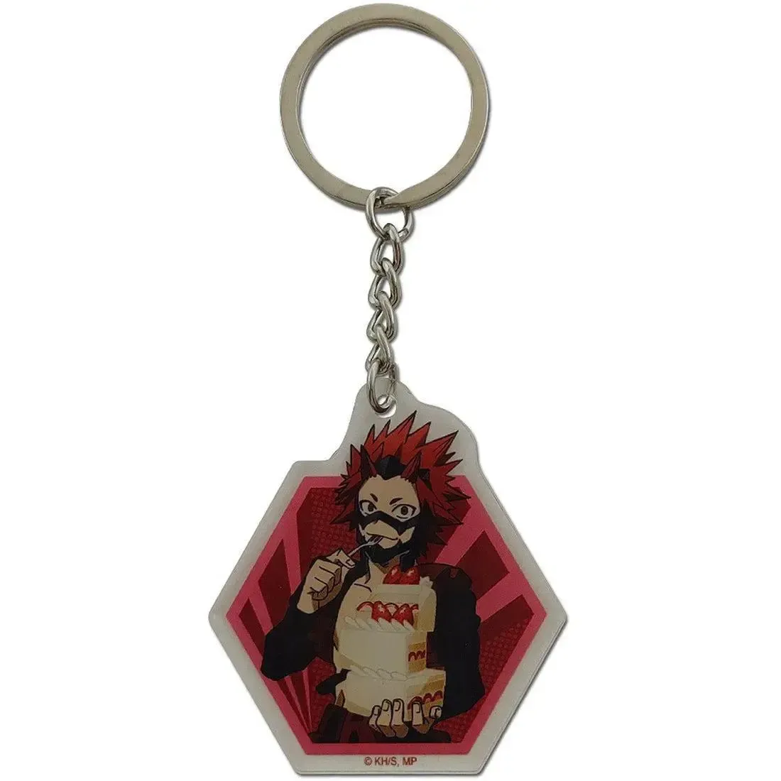 My Hero Academia [Season 5] - Eijiro Kirishima with Cakes Keychain (2", Acrylic) - Great Eastern Entertainment