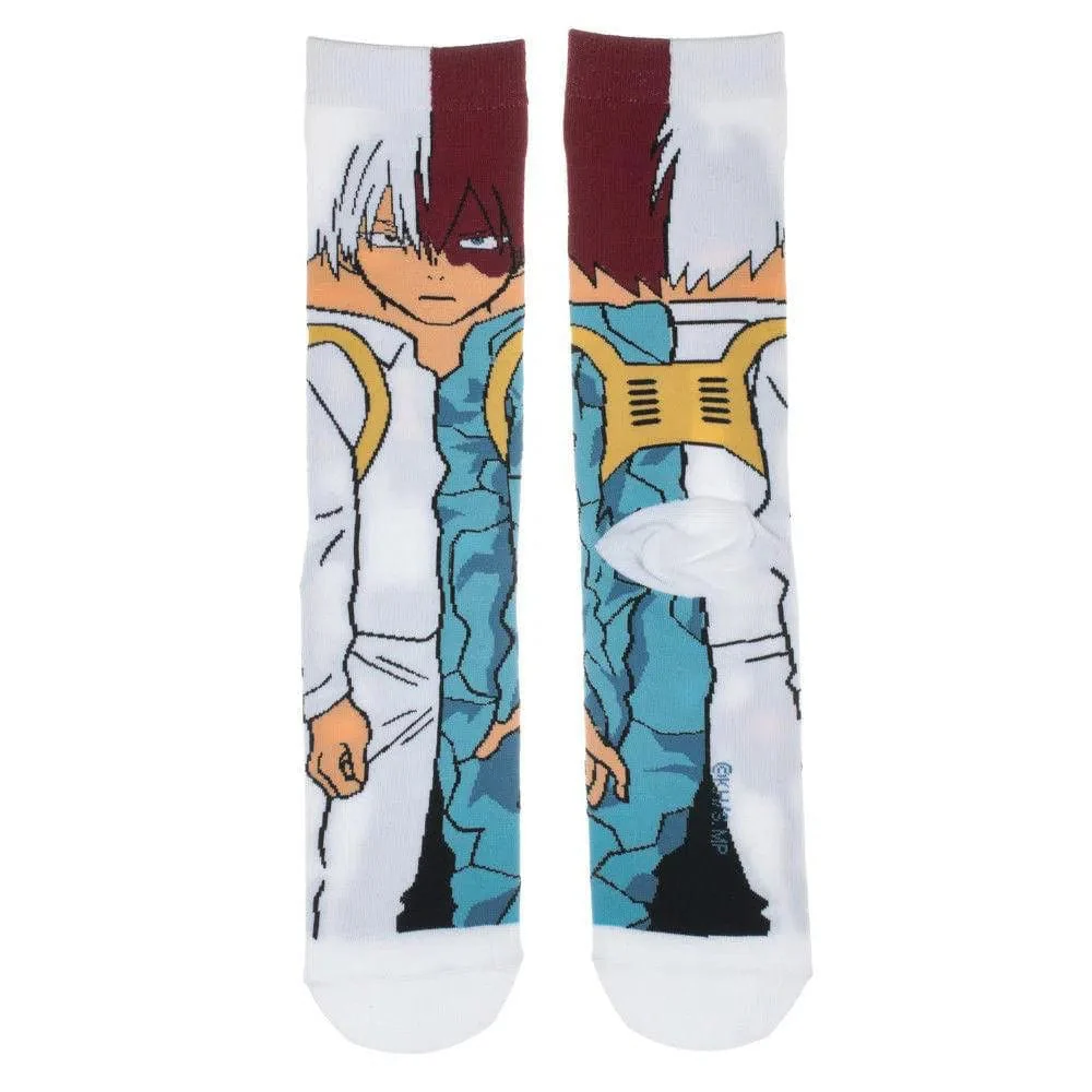 My Hero Academia - Shoto Todoroki Character Crew Socks - Bioworld - Animigos Series - Image 2