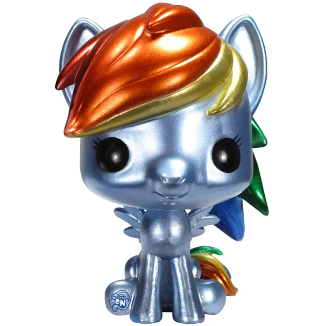 My Little Pony - Metallic Rainbow Dash Figure (3.75") - Funko - Pop! My Little Pony Series (04), Gemini Collectibles Exclusive Edition - Image 2