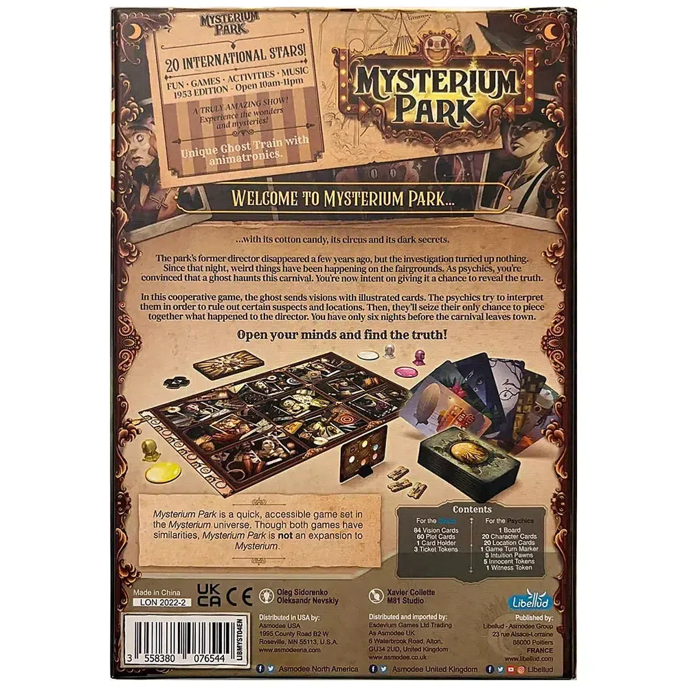 Mysterium Park - Cooperative Mystery Board Game for Family, and Adults (2-6 Players, Ages 10+) - Libellud - Image 3