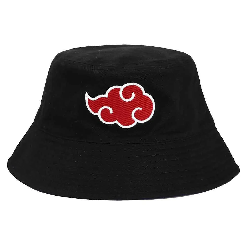 Naruto - Akatsuki Cloud / Hidden Leaf Village Reversible Bucket Hat - Bioworld - Image 2