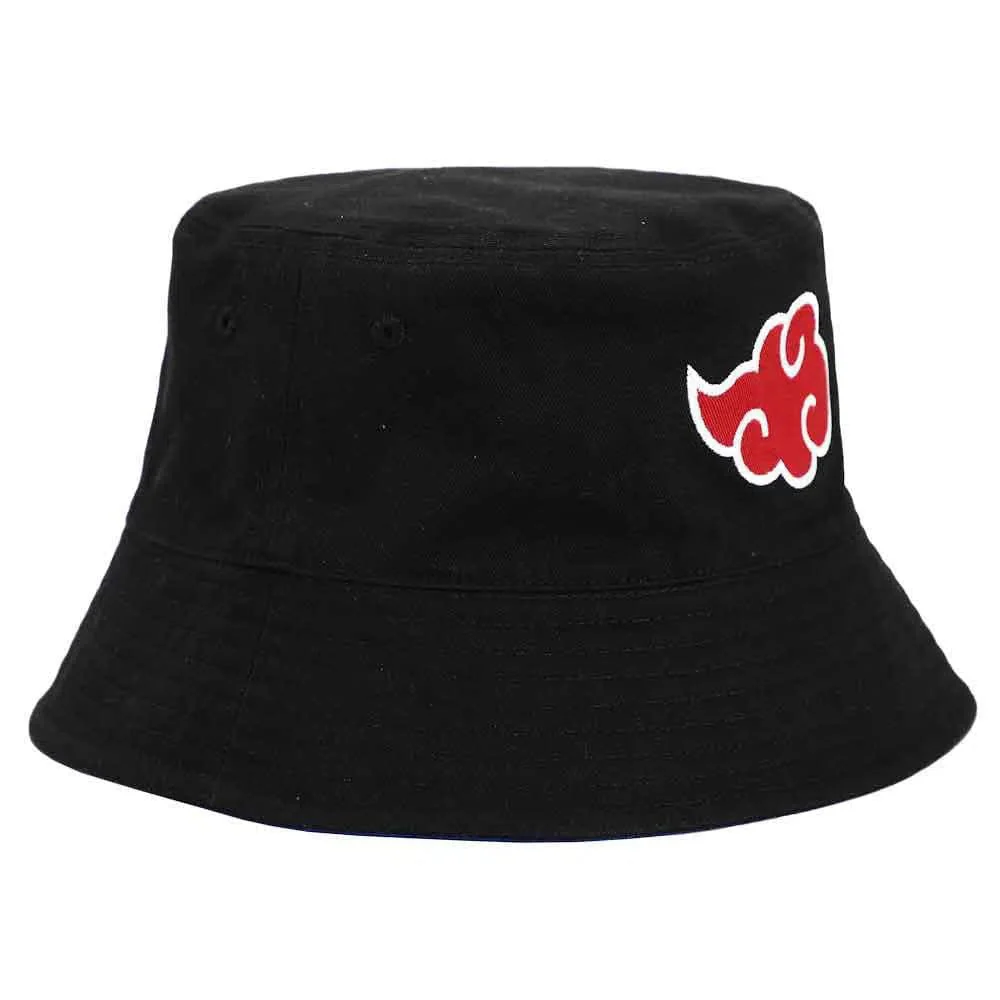 Naruto - Akatsuki Cloud / Hidden Leaf Village Reversible Bucket Hat - Bioworld - Image 5