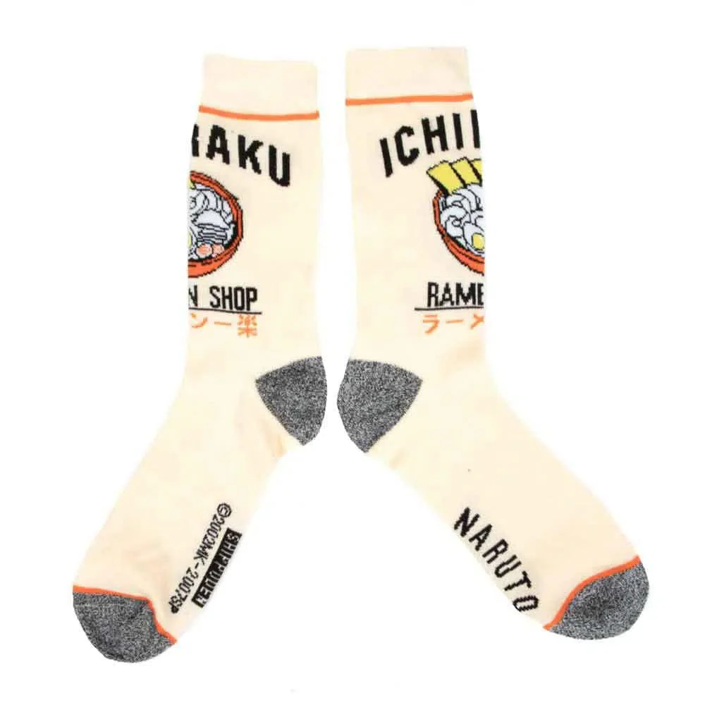 Naruto - Ichiraku Ramen Crew Socks Box Set (3 Pairs) - Bioworld - Image 3