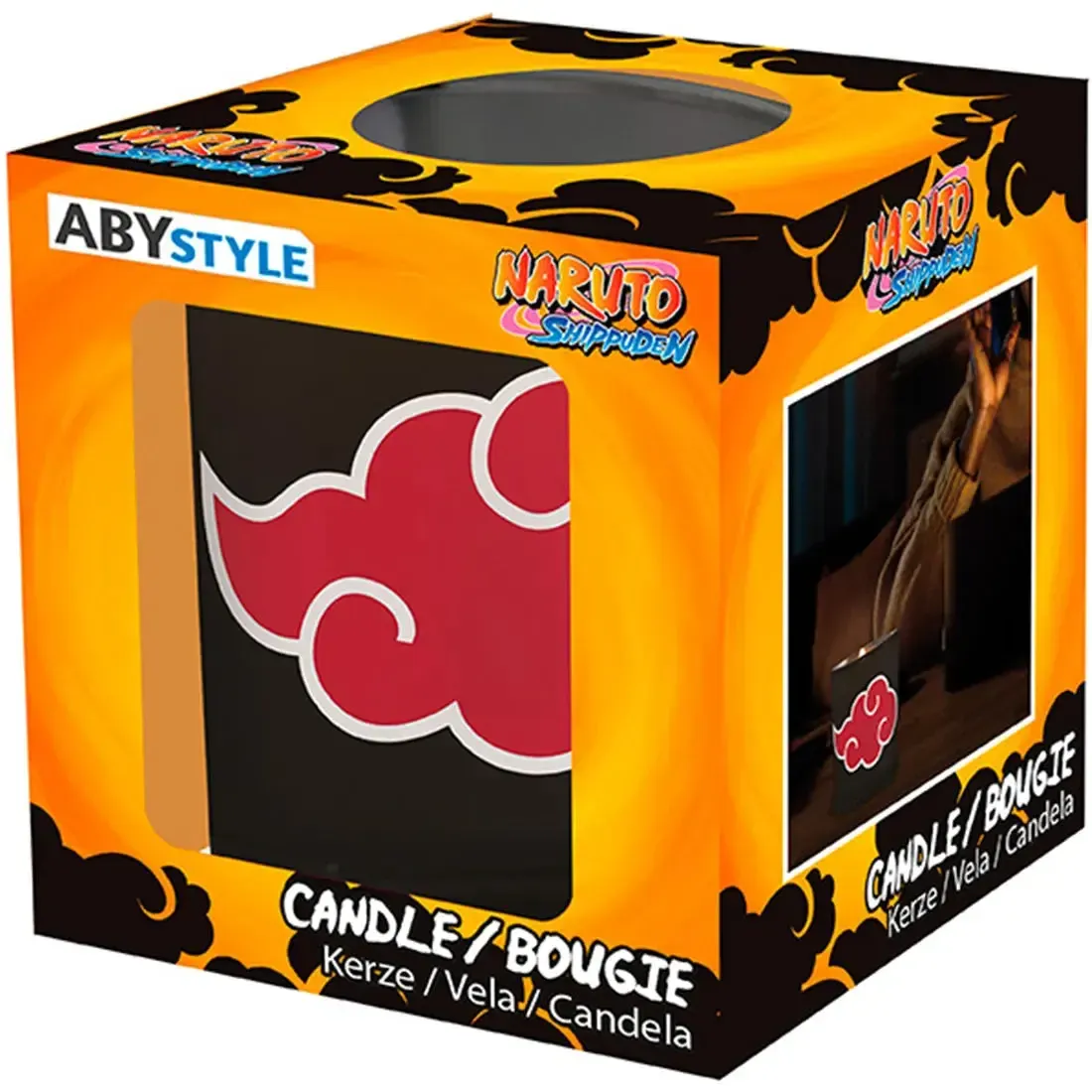 Naruto Shippuden - Akatsuki Cloud Wax Candle Glass Jar (3.5", 30 Hours Burn Time) - ABYstyle