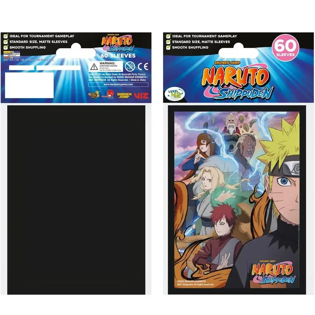 Naruto Shippuden - Five Kages Art Protective Card Sleeves (60 Count, Japanese Size: 59x86mm) - Japanime Games - Player's Choice Game Accessories Series - Image 2
