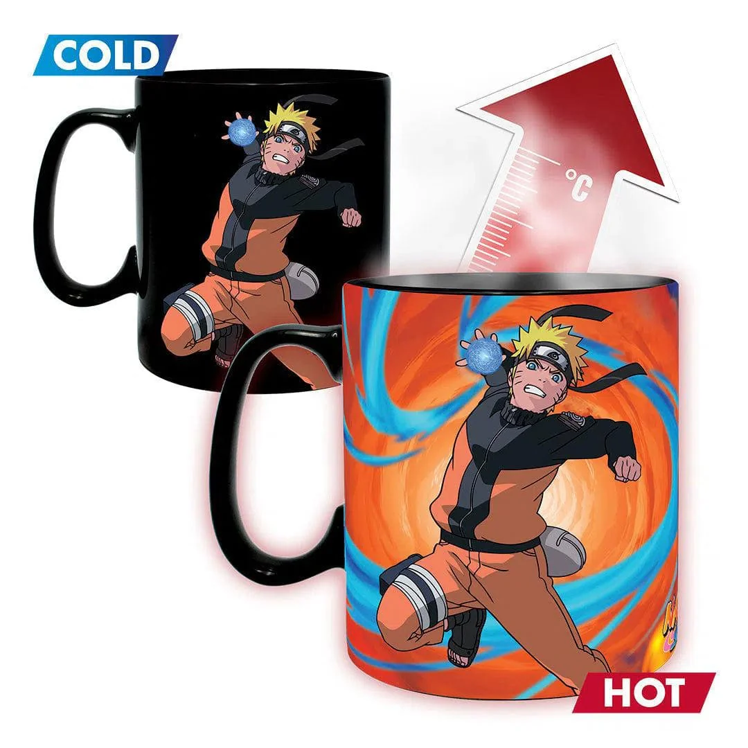 Naruto Shippuden - Naruto and Sasuke Heat-Change Ceramic Mug & Coaster Gift Set (16 oz.) - ABYstyle - Image 3
