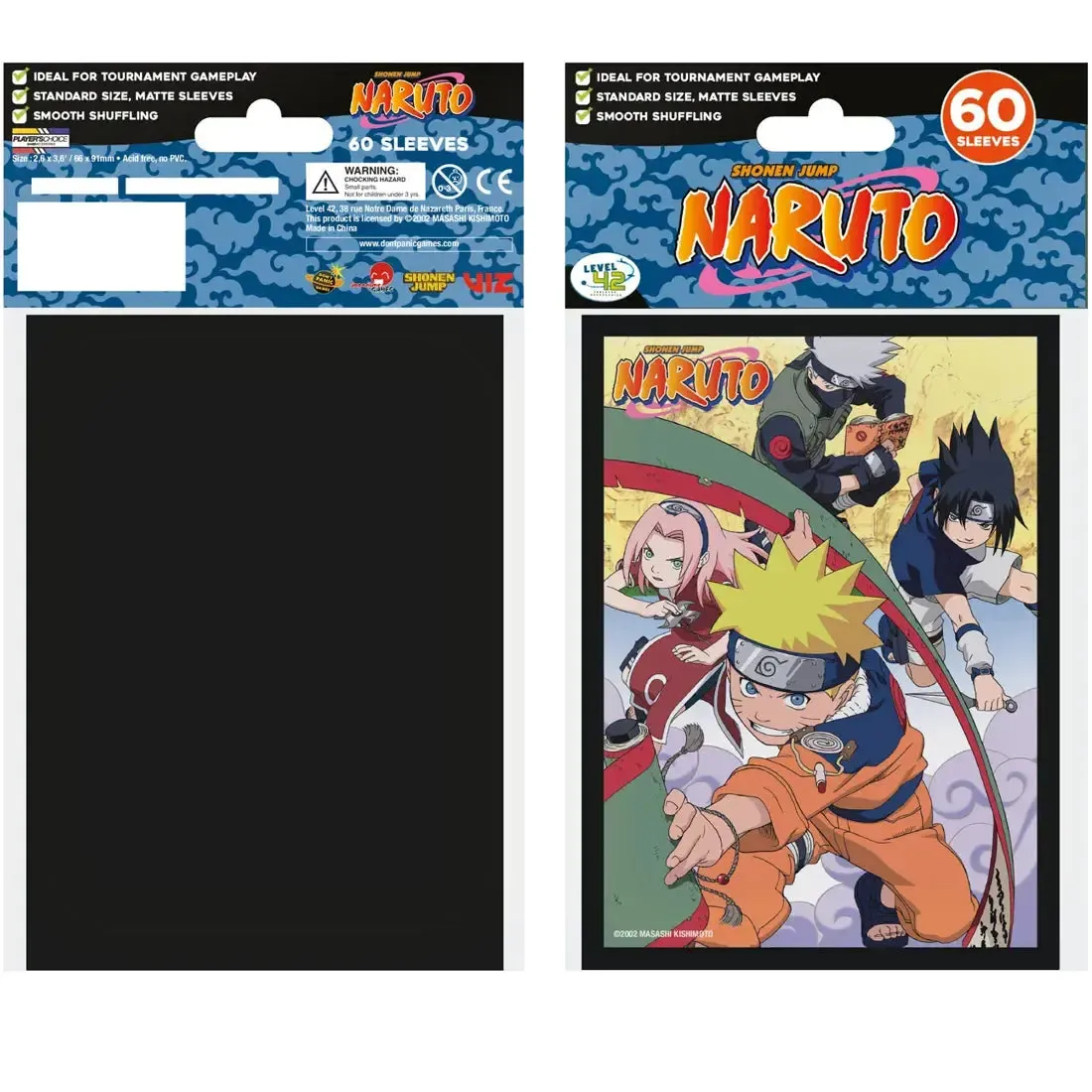 Naruto - Team 7 Art Protective Card Sleeves (60 Count, Standard Size) - Japanime Games - Player's Choice Game Accessories Series - Image 2
