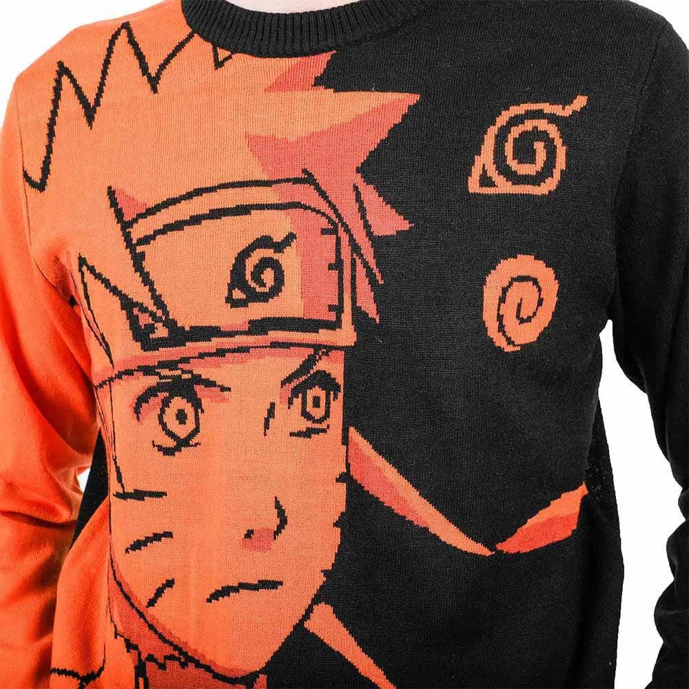 Naruto - Uzumaki Jacquard Knit Sweater (Orange / Black) - Bioworld - Image 3