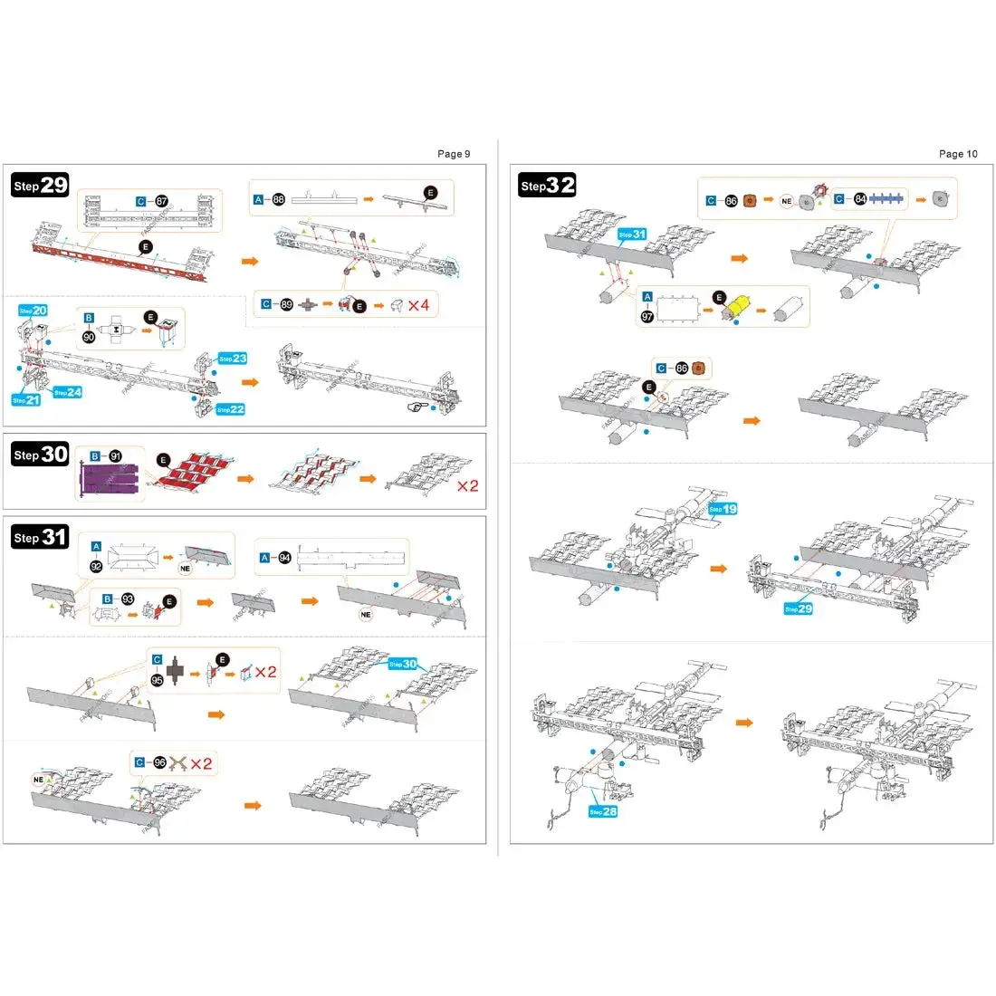 NASA - International Space Station [ISS] Figure Model Kit (1:565 Scale, Steel, Challenging Difficulty) - Fascinations - Metal Earth Premium Series - Image 12