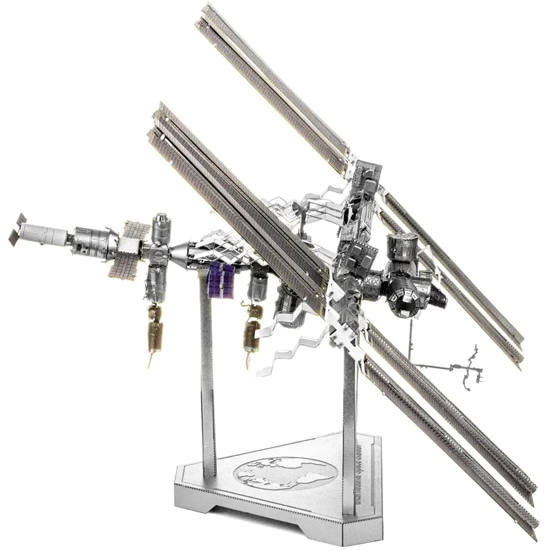 NASA - International Space Station [ISS] Figure Model Kit (1:565 Scale, Steel, Challenging Difficulty) - Fascinations - Metal Earth Premium Series - Image 6