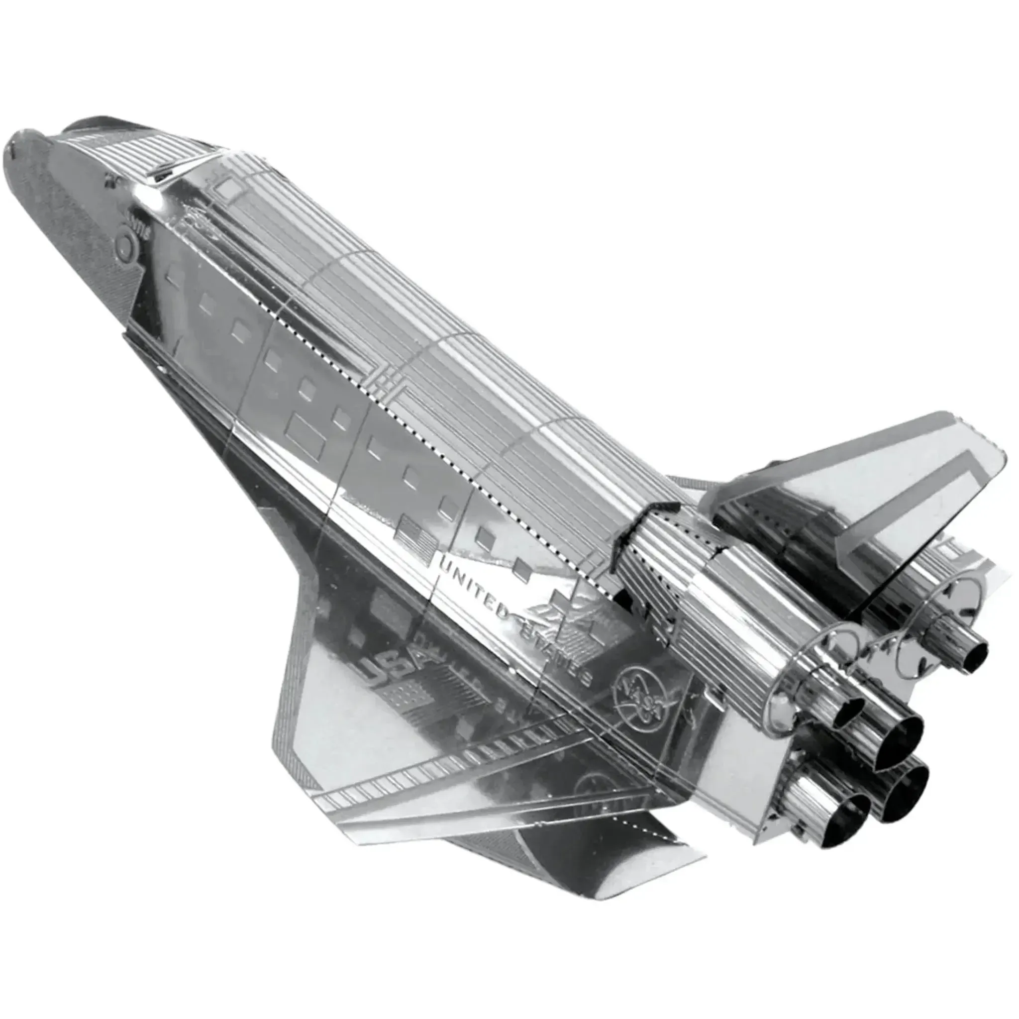 NASA - Space Shuttle Atlantis Spacecraft Figure Model Kit (Steel, Easy Difficulty) - Fascinations - Metal Earth Series - (2022) - Image 5