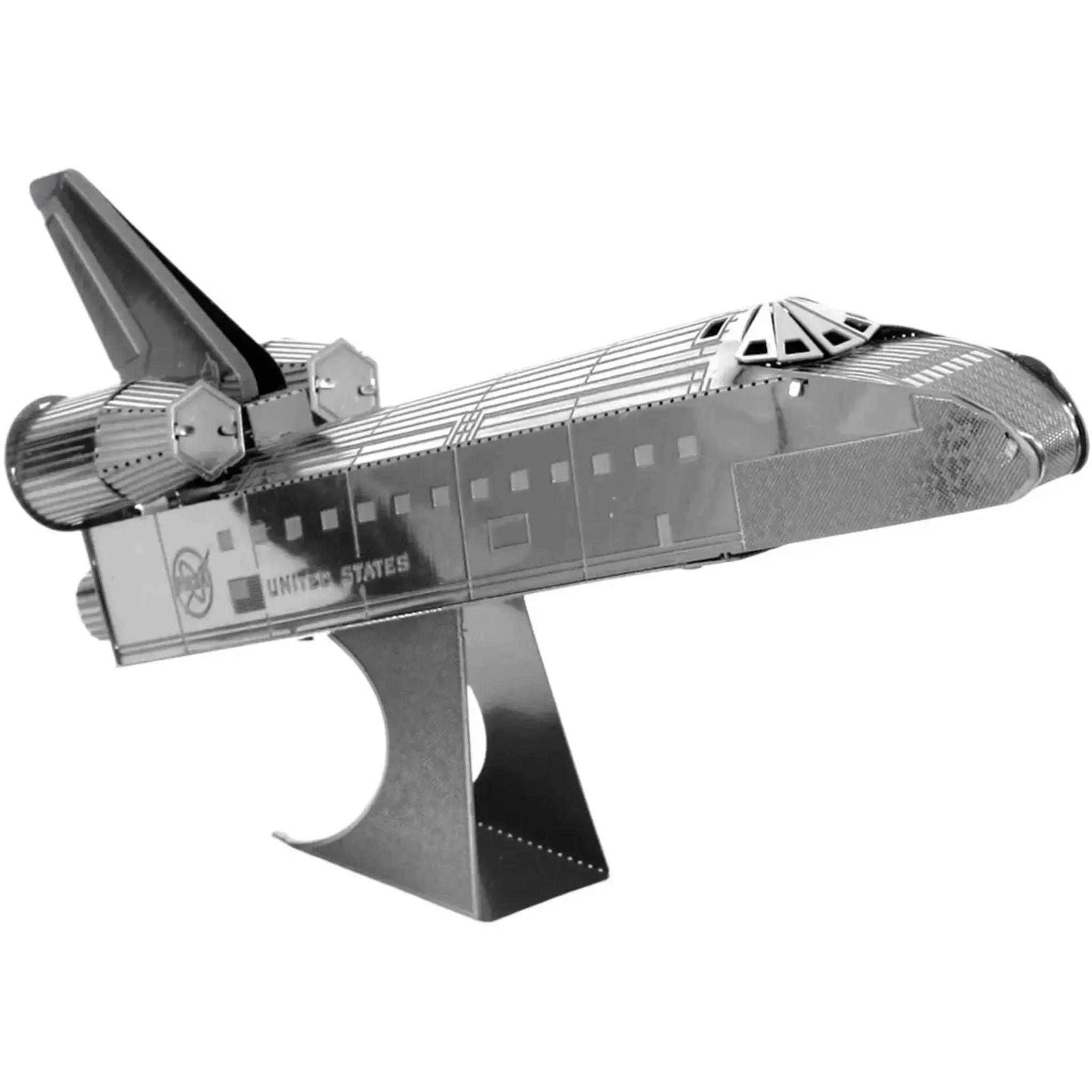 NASA - Space Shuttle Atlantis Spacecraft Figure Model Kit (Steel, Easy Difficulty) - Fascinations - Metal Earth Series - (2022) - Image 7