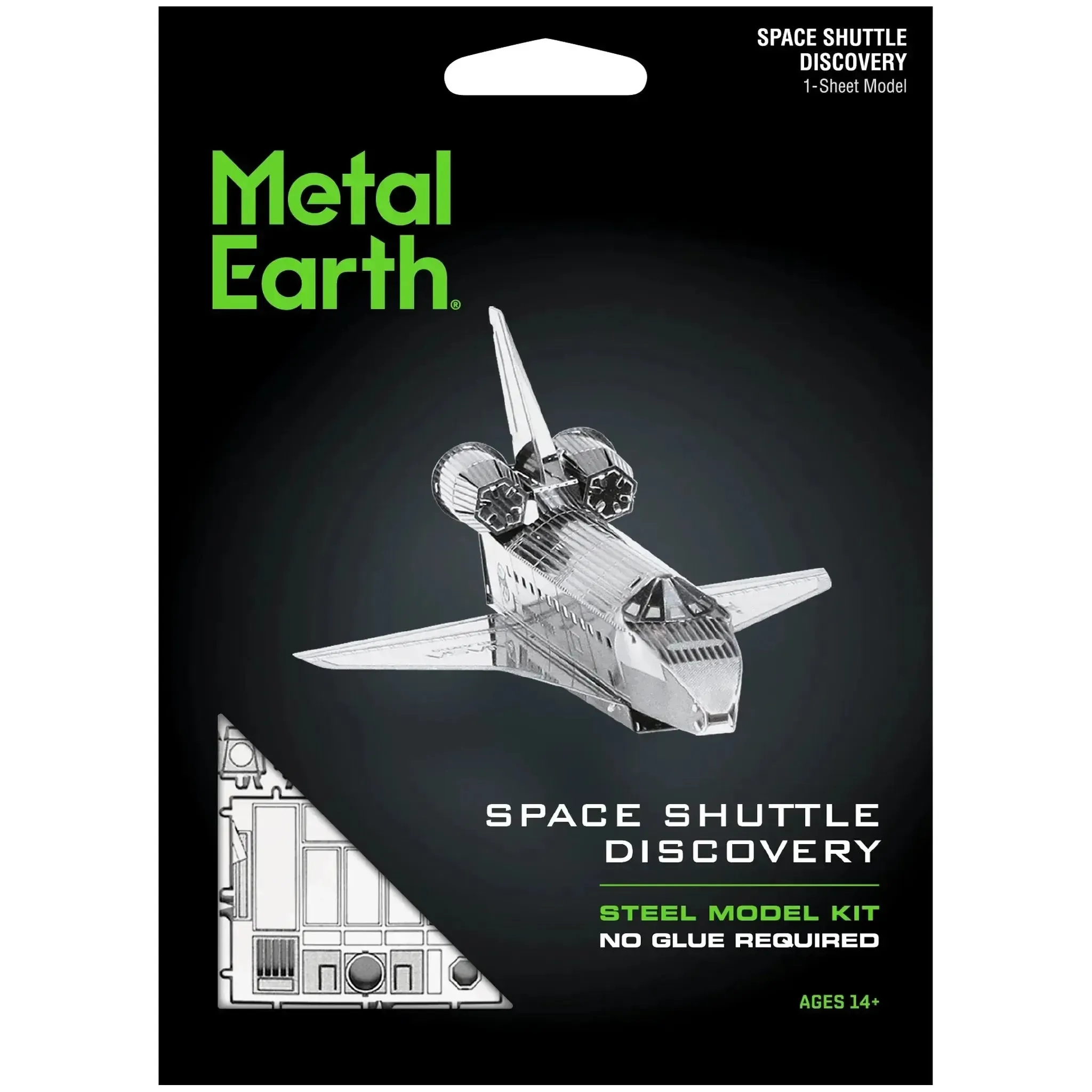 NASA - Space Shuttle Discovery Spacecraft Figure Model Kit (Steel, Easy Difficulty) - Fascinations - Metal Earth Series - (2022)