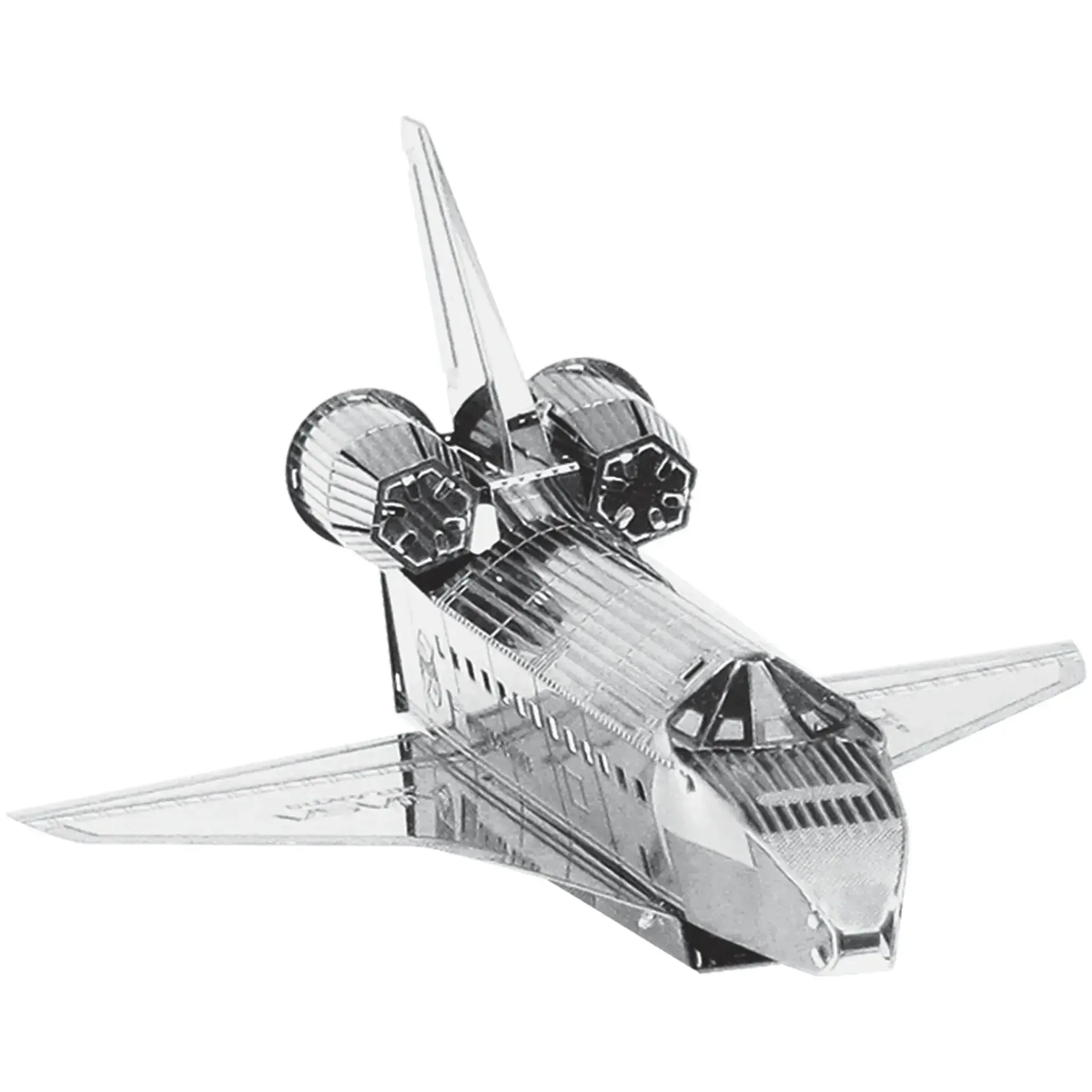 NASA - Space Shuttle Discovery Spacecraft Figure Model Kit (Steel, Easy Difficulty) - Fascinations - Metal Earth Series - (2022) - Image 2