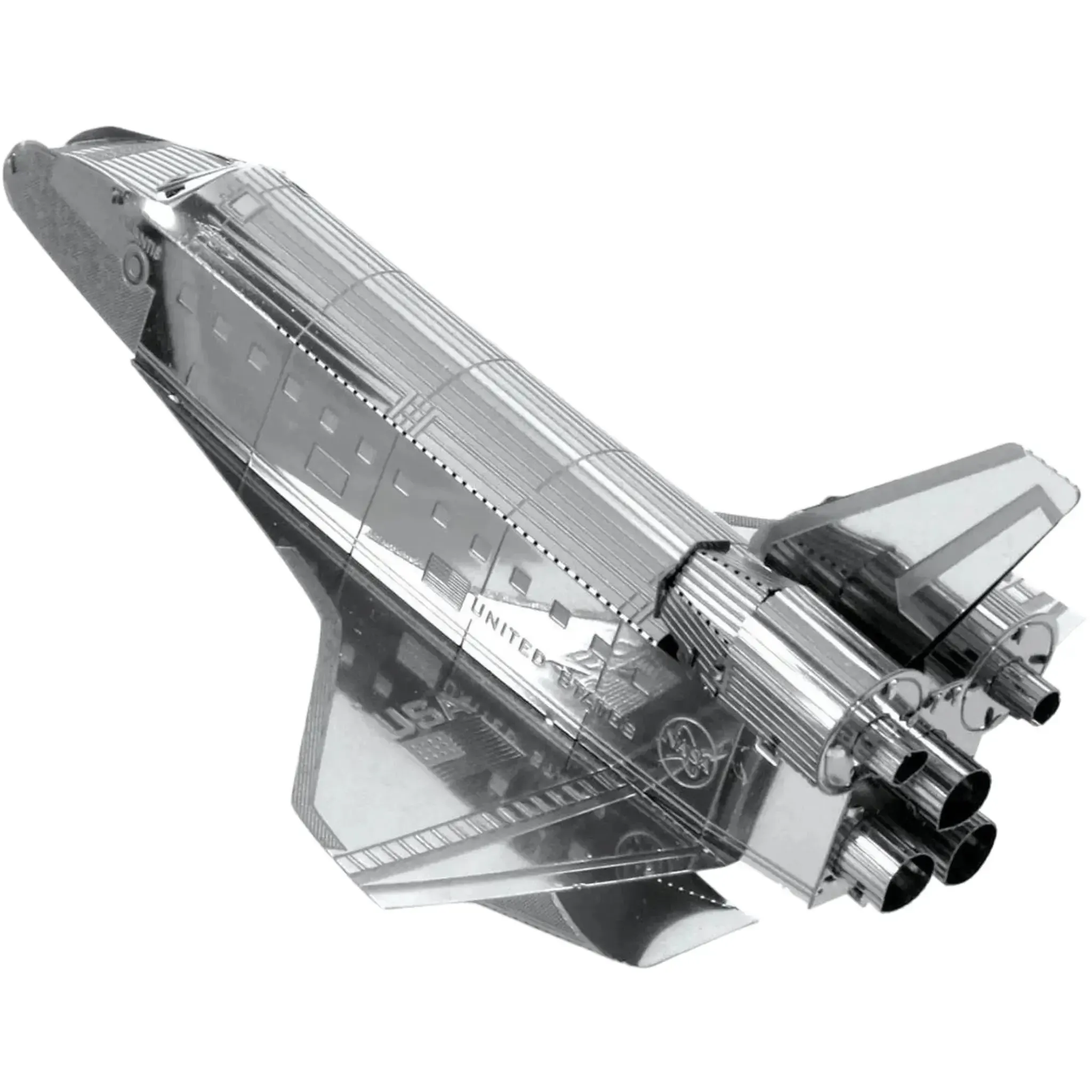 NASA - Space Shuttle Discovery Spacecraft Figure Model Kit (Steel, Easy Difficulty) - Fascinations - Metal Earth Series - (2022) - Image 5