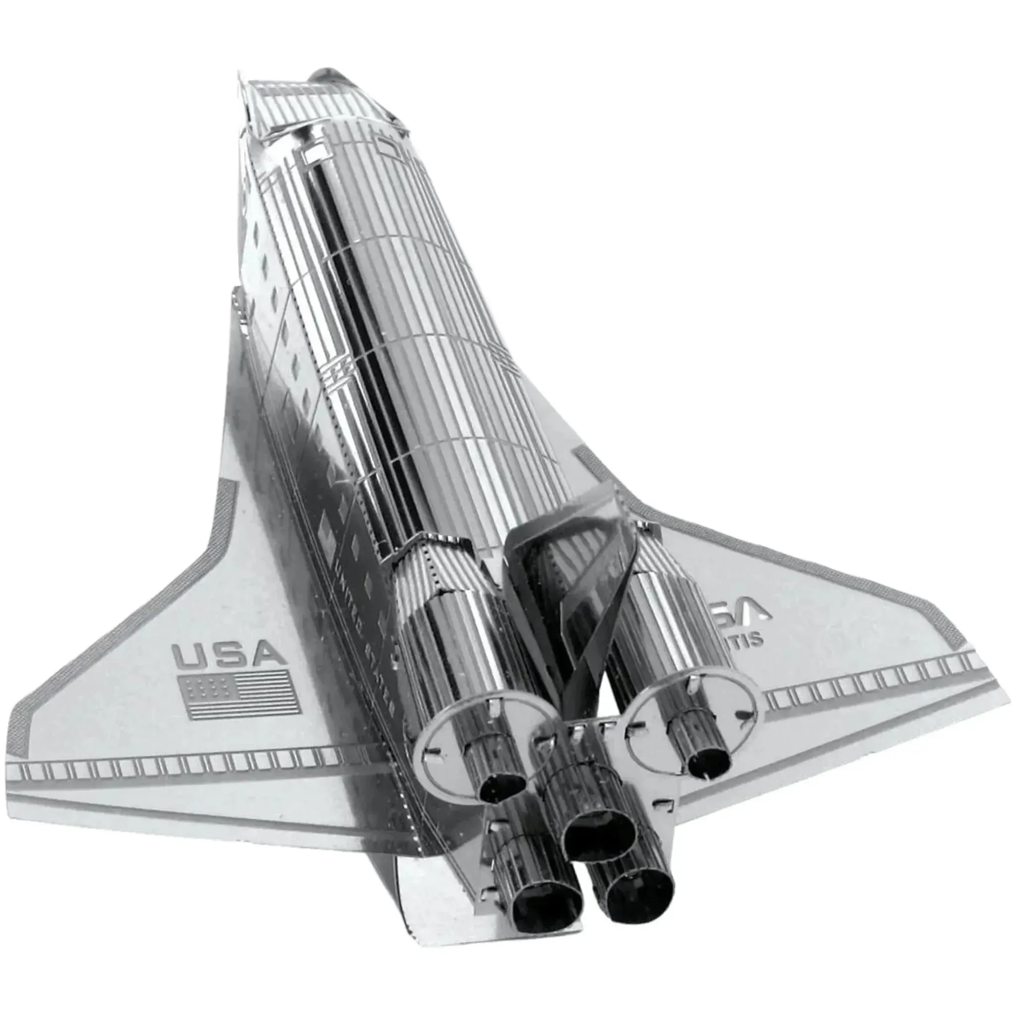NASA - Space Shuttle Discovery Spacecraft Figure Model Kit (Steel, Easy Difficulty) - Fascinations - Metal Earth Series - (2022) - Image 6