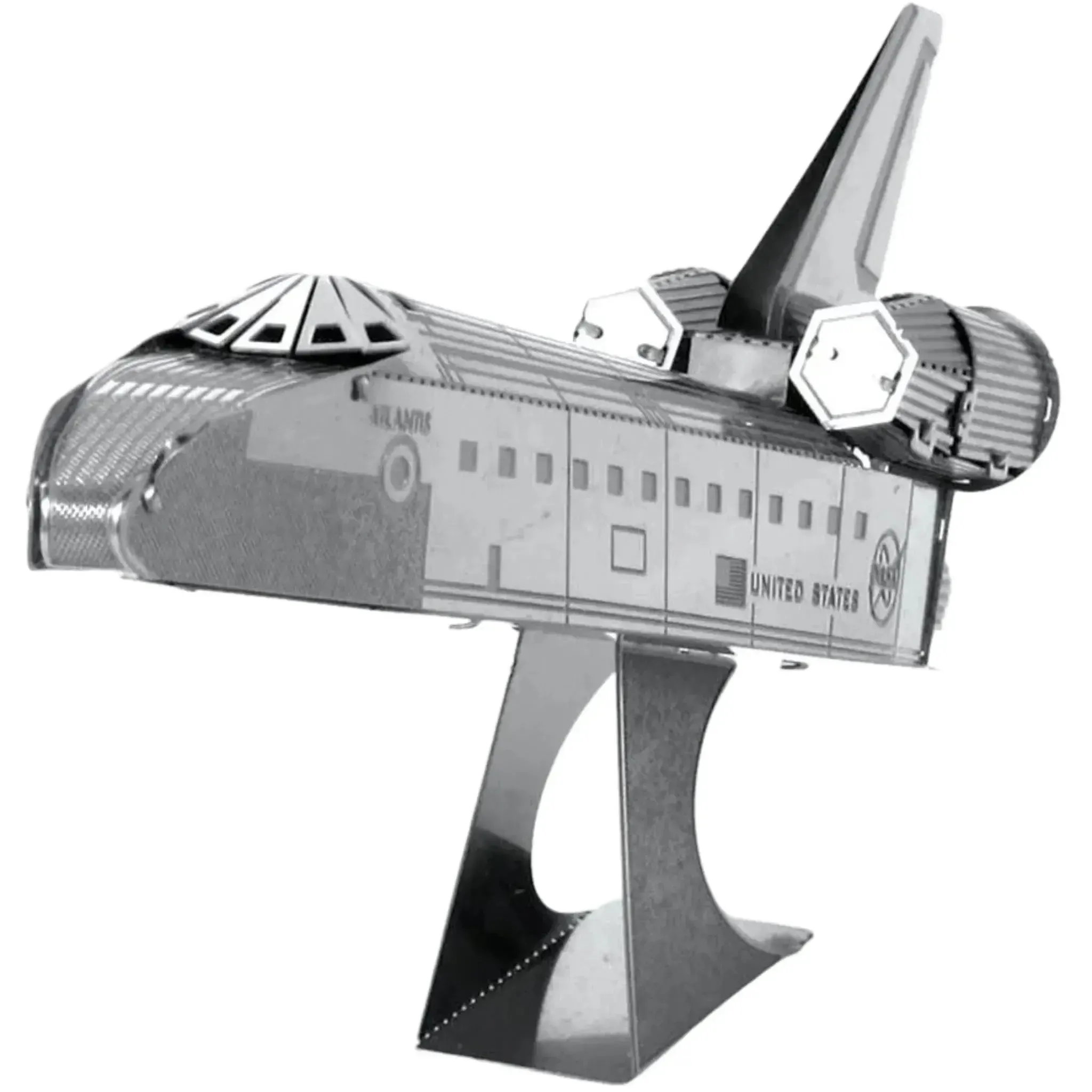NASA - Space Shuttle Endeavour Spacecraft Figure Model Kit (Steel, Easy Difficulty) - Fascinations - Metal Earth Series - (2022) - Image 2