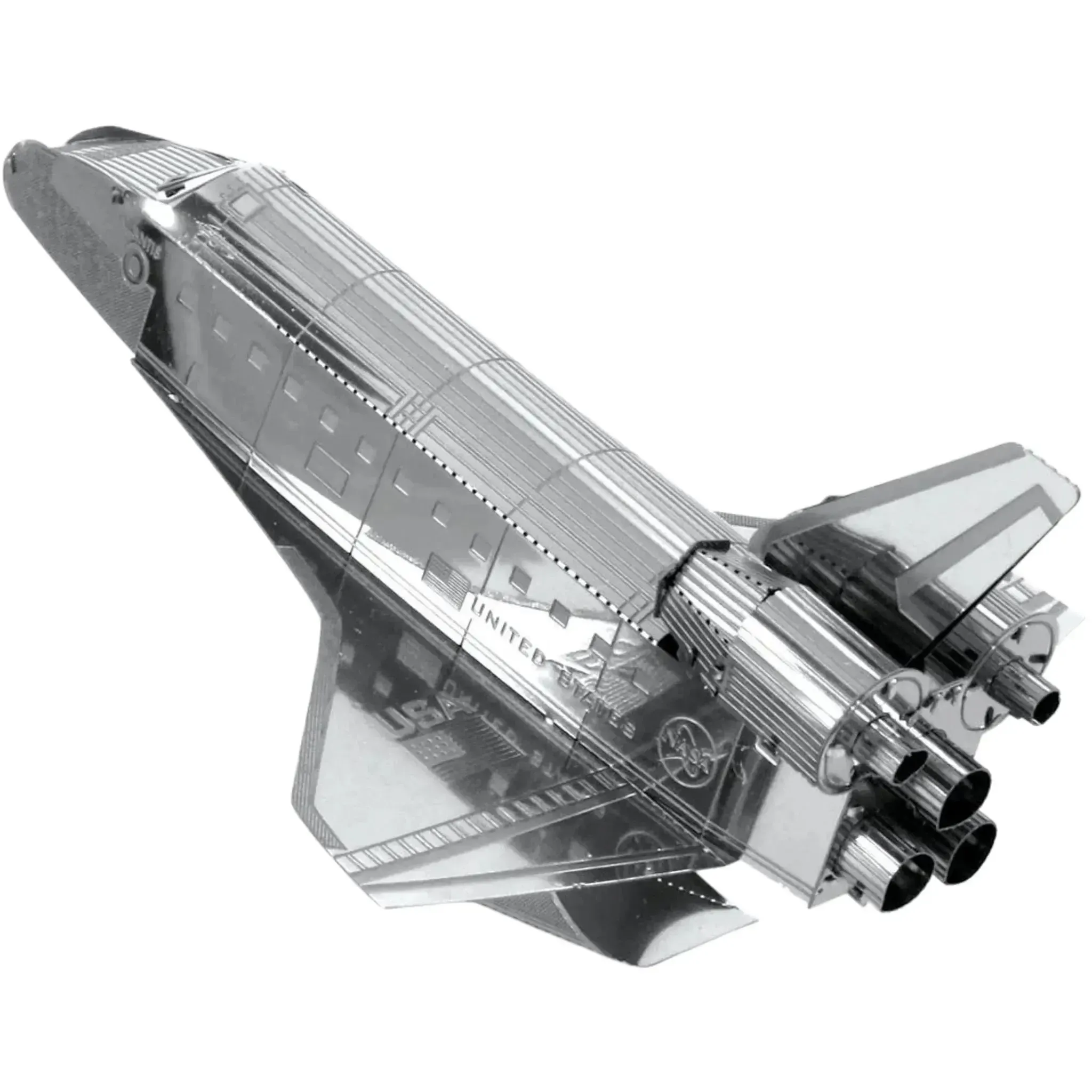 NASA - Space Shuttle Endeavour Spacecraft Figure Model Kit (Steel, Easy Difficulty) - Fascinations - Metal Earth Series - (2022) - Image 4
