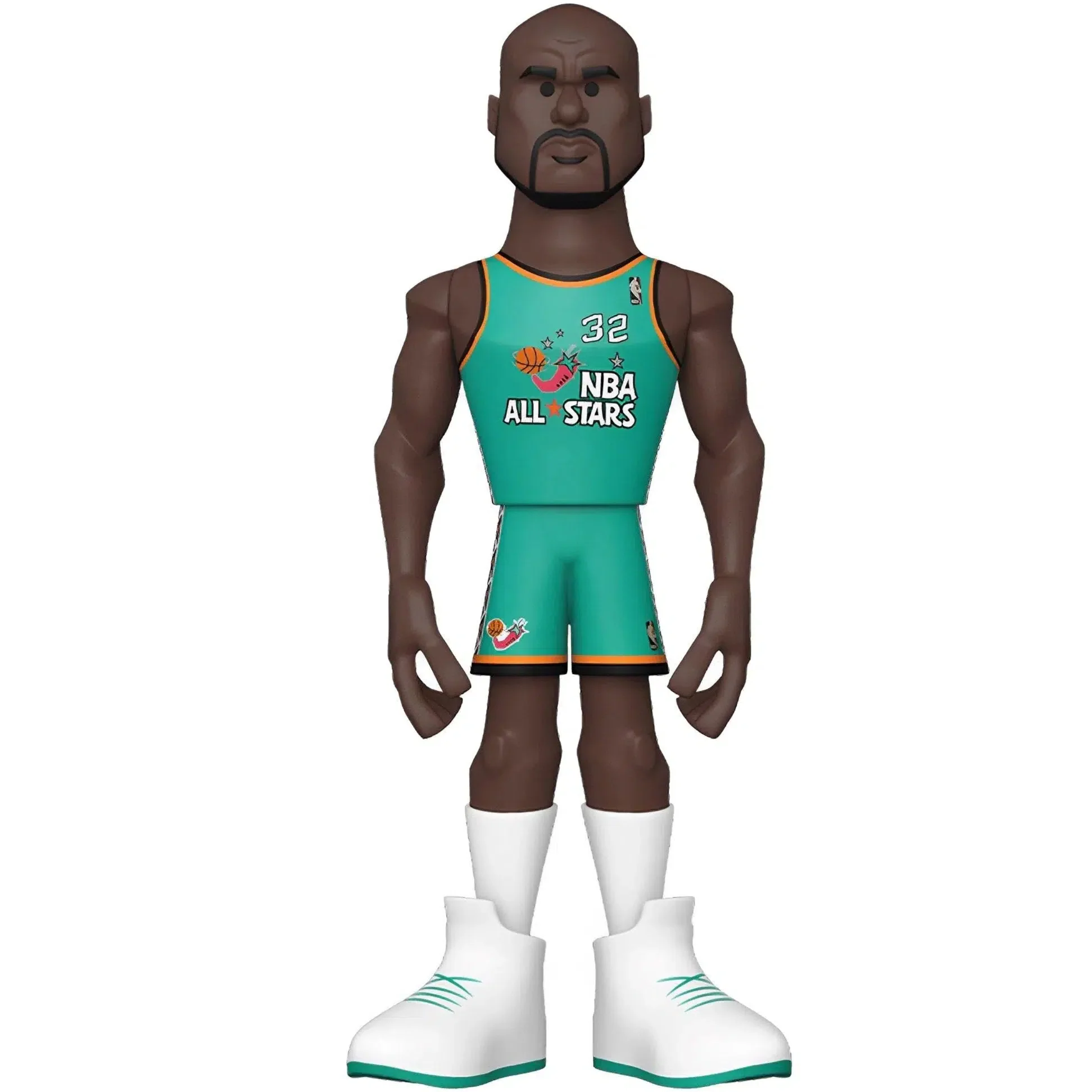 NBA [Orlando Magic] - NBA All Stars Shaquille O'Neal Figure (Chase Version)- Funko - Premium Vinyl Figure (Series One), Gold Legends Series - Image 2