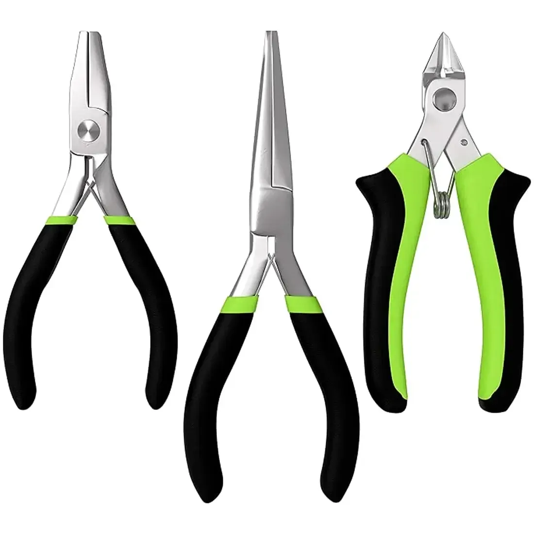 Needle Nose Pliers, Flat Nose Pliers & Clippers Tool Kit Set for Model Kits (Medium-Carbon Steel) - Fascinations - Metal Earth Series - Image 2