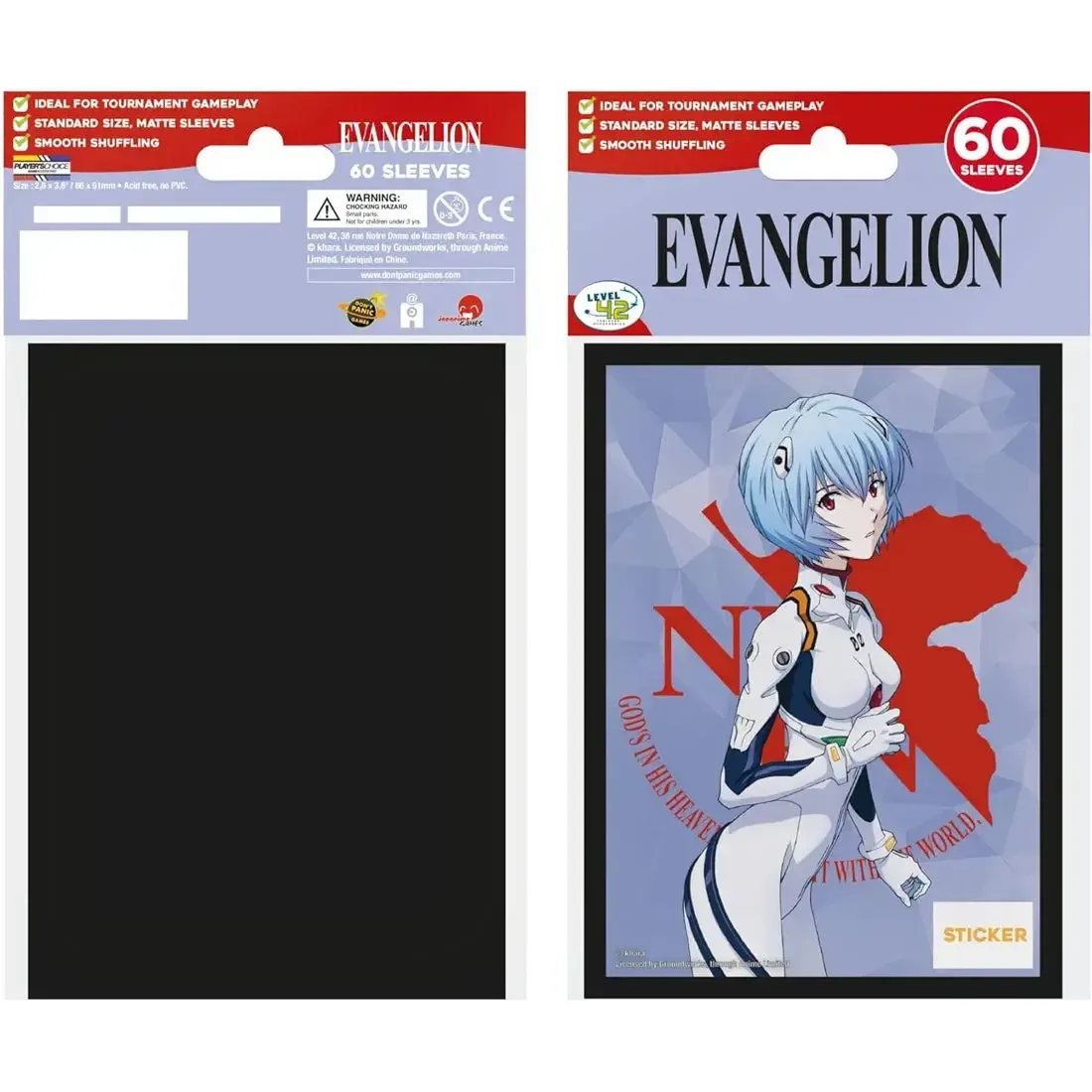 Neon Genesis Evangelion - Rei Ayanami Art Protective Card Sleeves (60 Count, Standard Size) - Japanime Games - Player's Choice Game Accessories Series - Image 2