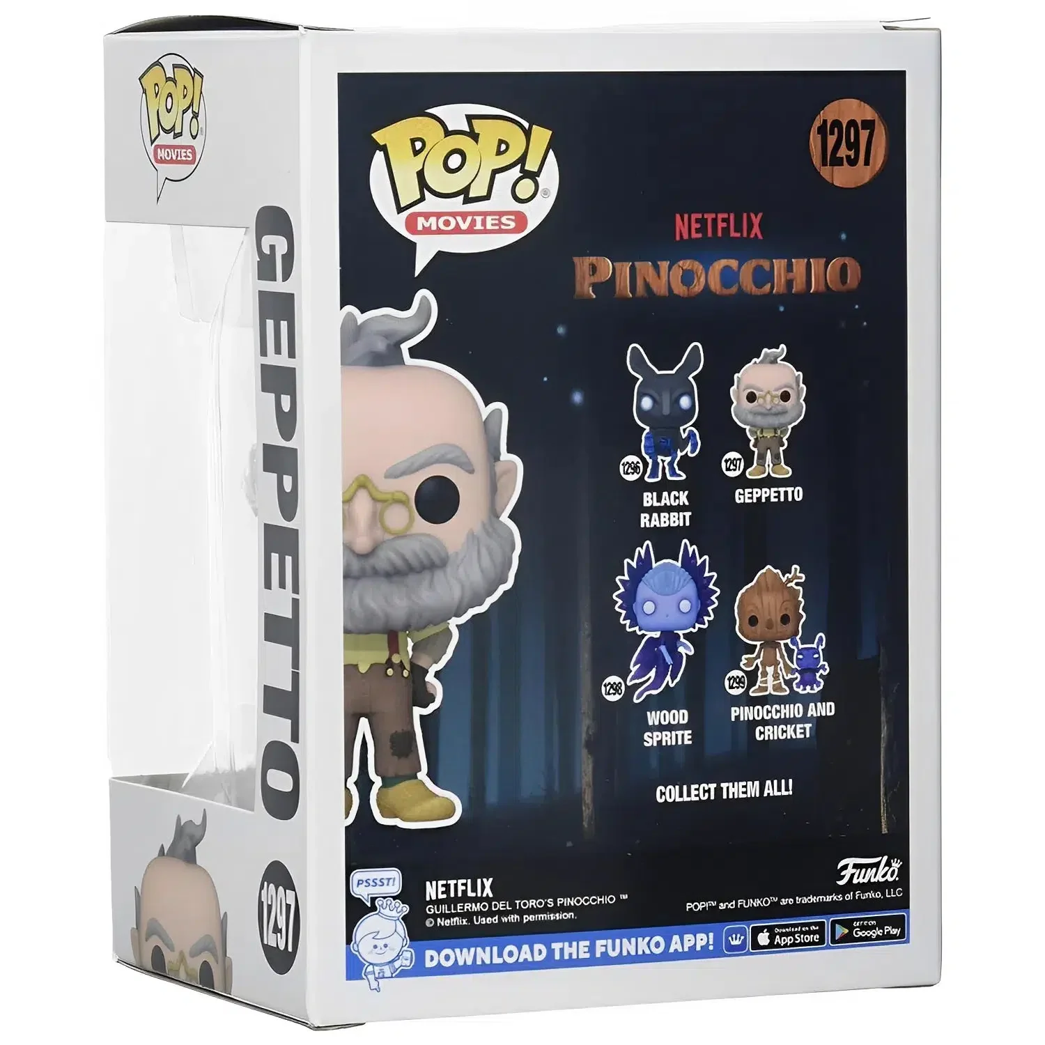 Netflix's Pinocchio - Geppetto Figure (#1297) - Funko - Pop! Movies Series - Image 6