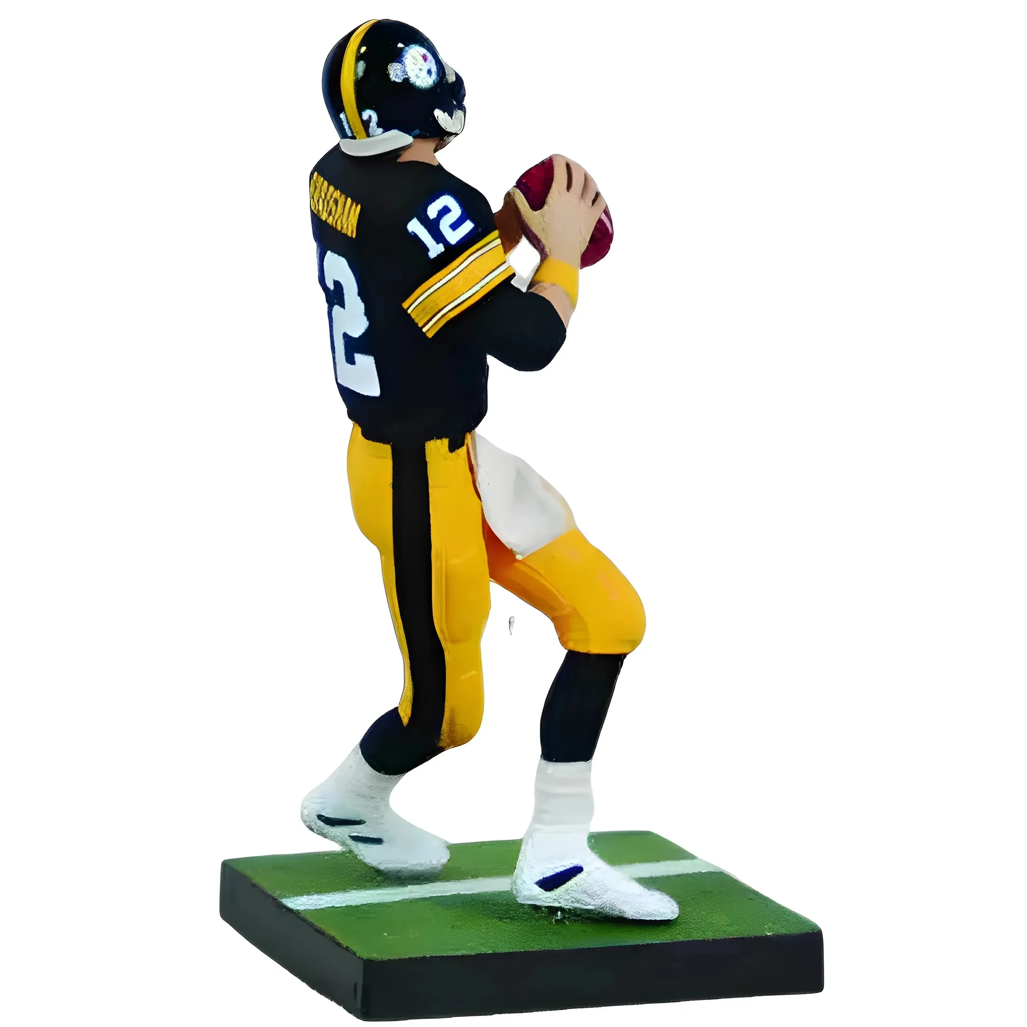 NFL [Pittsburgh Steelers] - Black Jersey Terry Bradshaw Quarterback Figure (6")- McFarlane Toys - NFL Series 26 (2011) - Image 5