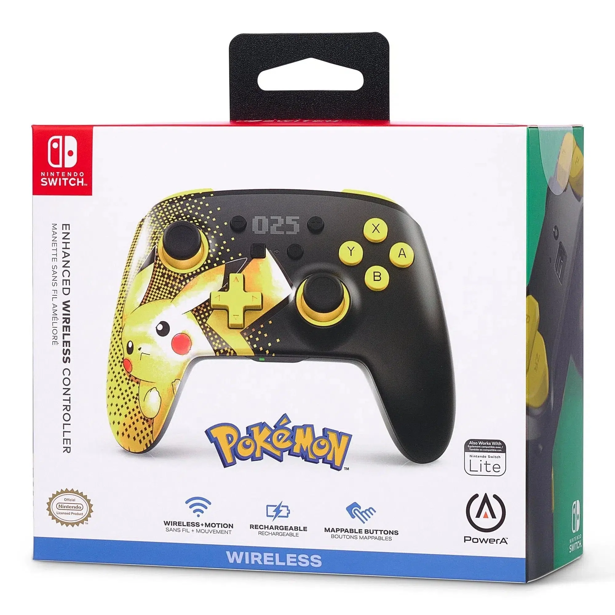 Nintendo Switch Controller (Pikachu 025 Version) - PowerA - Enhanced Wireless Controller - Image 11