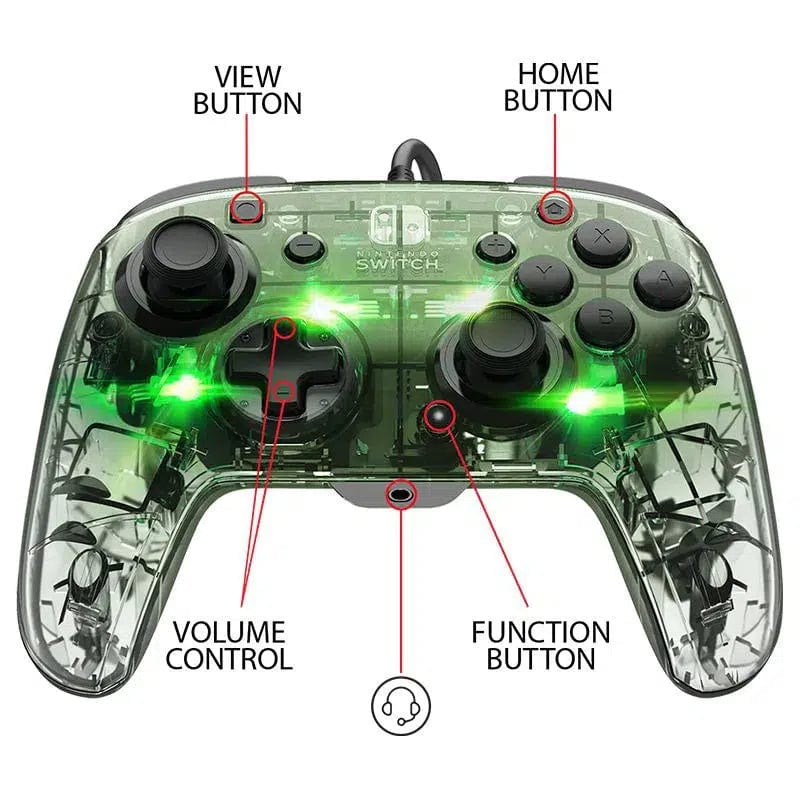 Nintendo Switch Wired Controller (Glowing Afterglow Version) - pdp - Deluxe Edition - Image 4