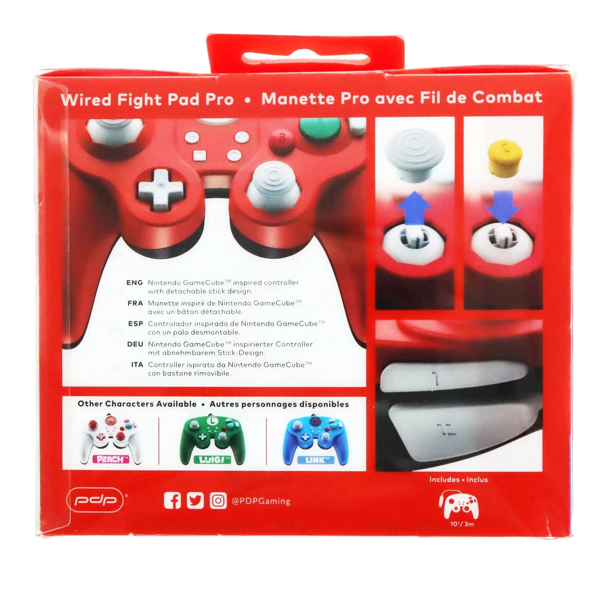 Nintendo Switch Wired Controller (Super Mario Bros. Version) - pdp - Fight Pad Pro GameCube Style - Image 6