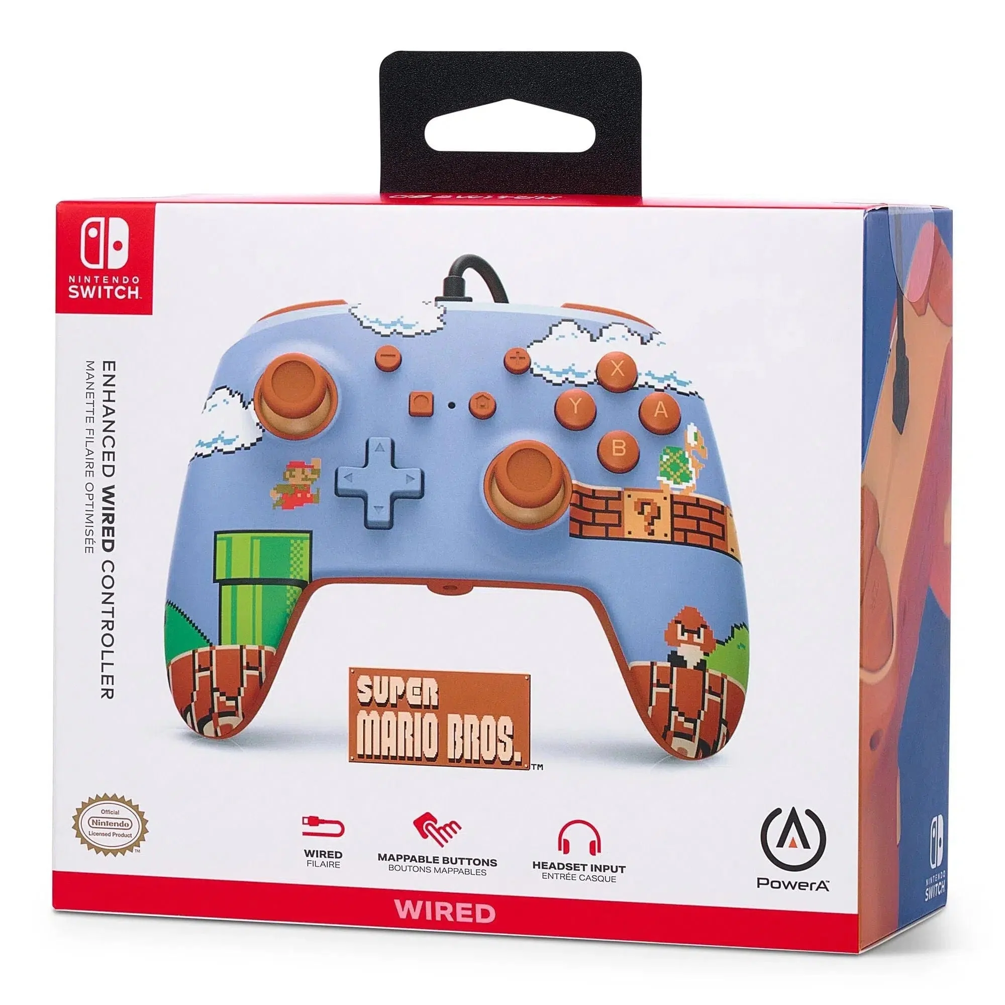 Nintendo Switch Wired Controller (Super Mario Bros. Version) - PowerA - Enhanced Edition - Image 11