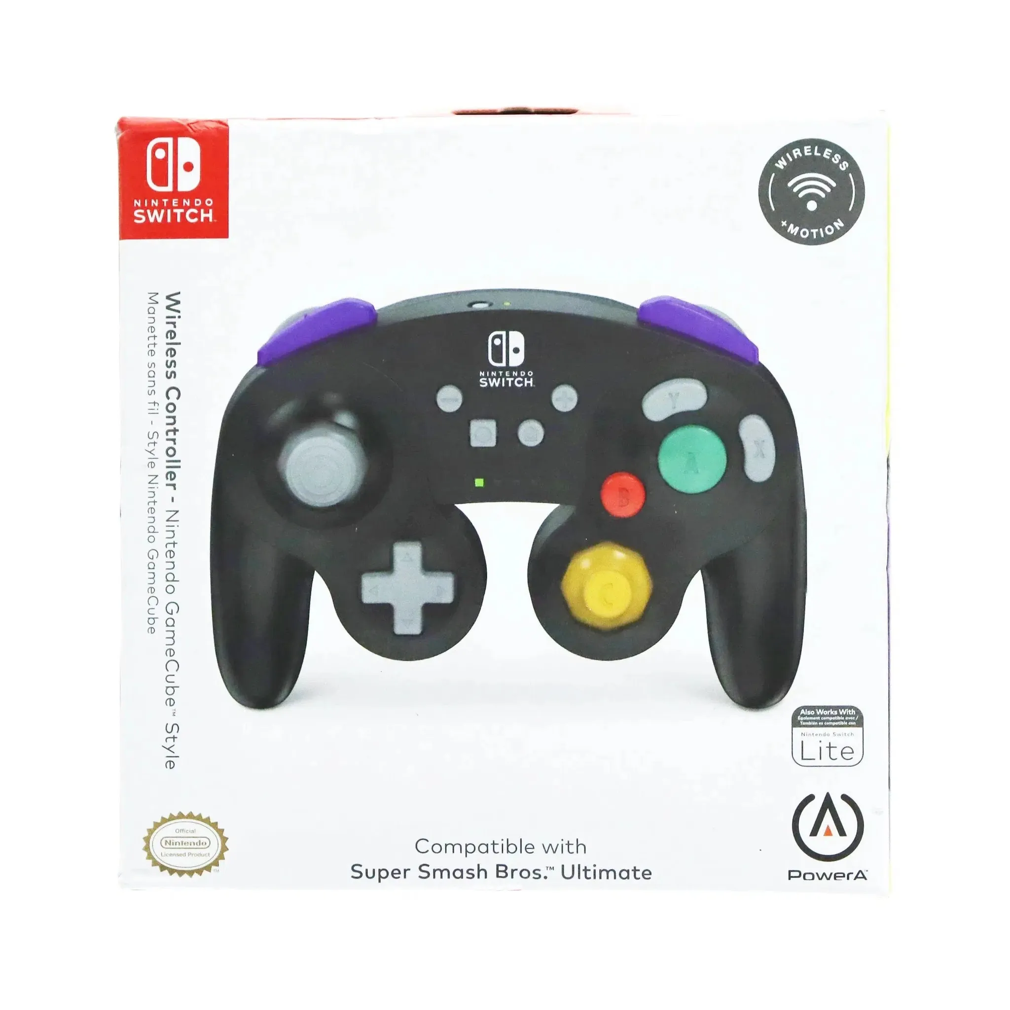 Nintendo Switch Wireless Controller (Black) - PowerA - GameCube Style - Image 10