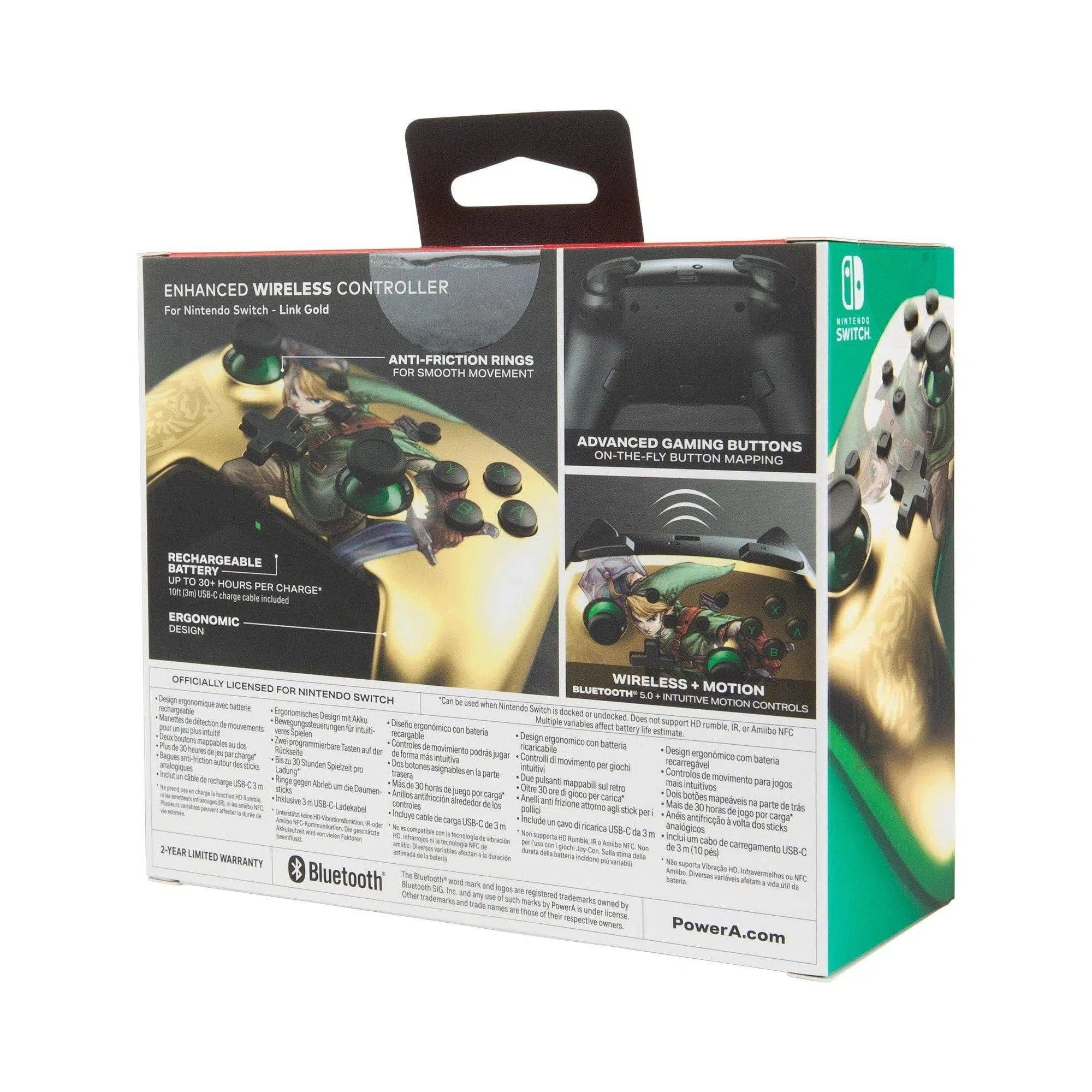 Nintendo Switch Wireless Controller (Link Gold Version) - PowerA - Enhanced Edition - Image 12