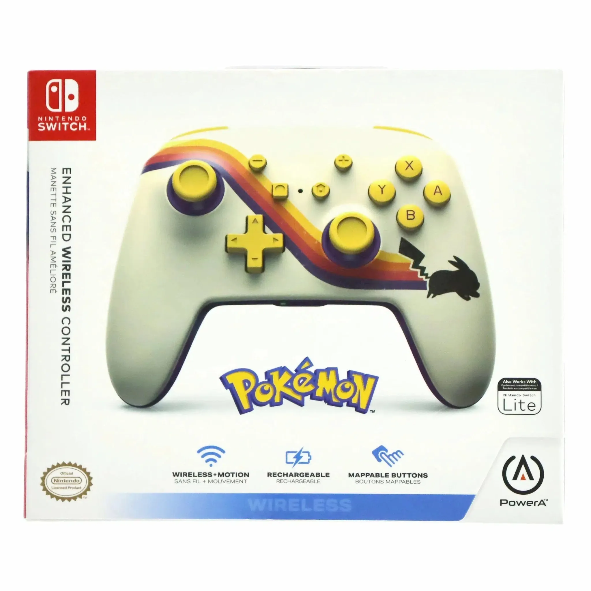 Nintendo Switch Wireless Controller (Retro Pikachu Version) - PowerA - Enhanced Edition - Image 10