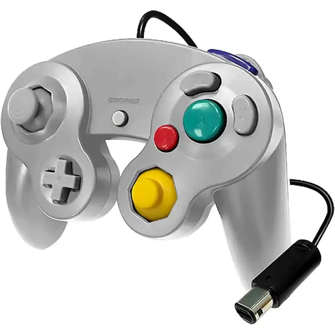 Nintendo Wii & Gamecube - Silver Wired Controller - Old Skool - Image 3