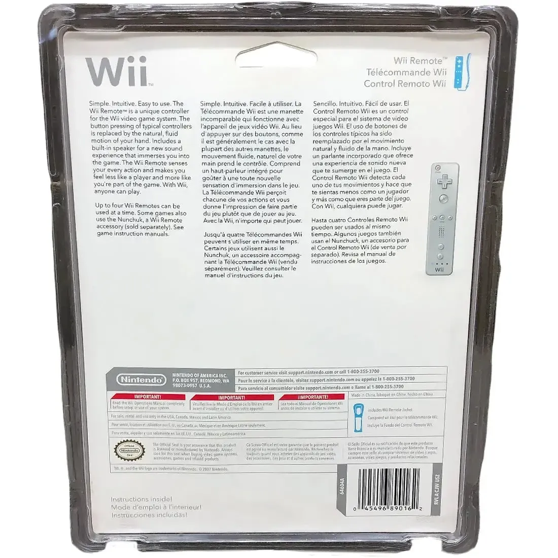 Nintendo Wii - White Wii Remote Controller - Nintendo - Image 2