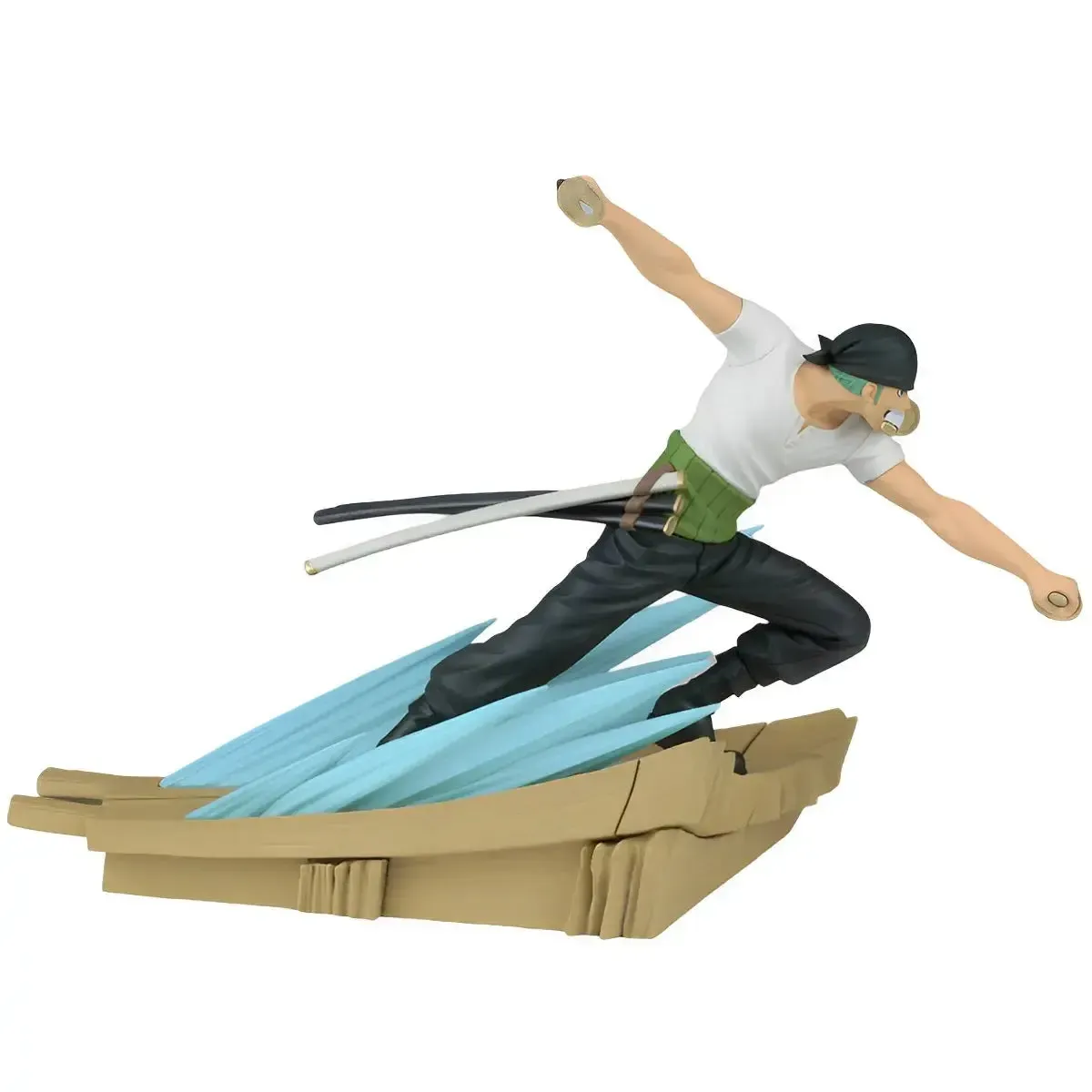 One Piece - Defeated Roronoa Zoro Against Dracule Mihawk Figure (4.3") - Bandai Spirits [Banpresto] - Senkozekkei Series, One Piece 25th Anniversary Edition - Image 2