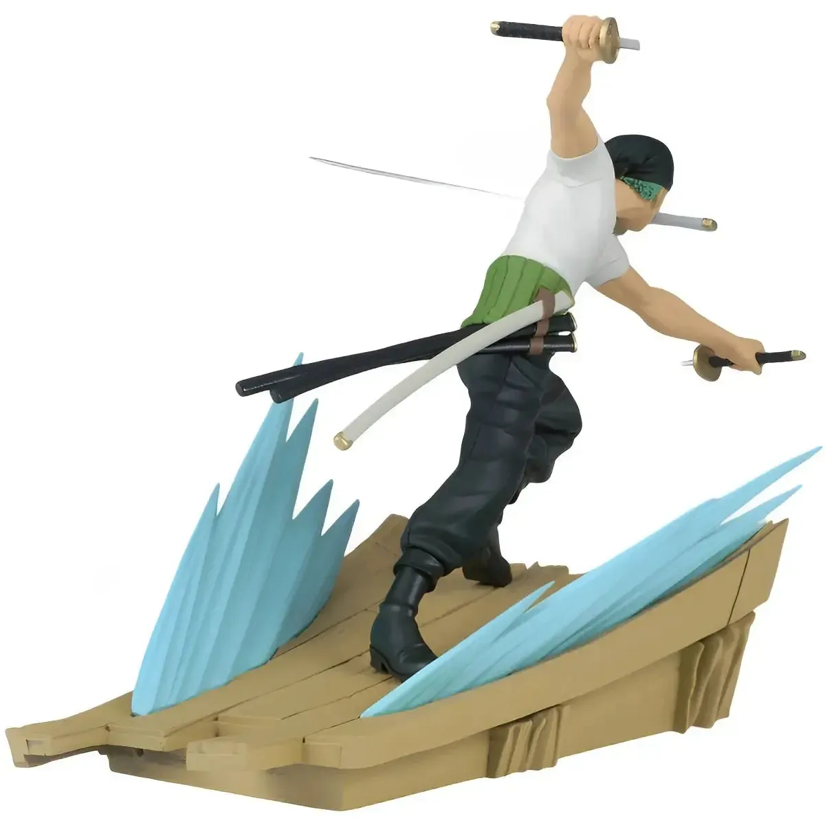 One Piece - Defeated Roronoa Zoro Against Dracule Mihawk Figure (4.3") - Bandai Spirits [Banpresto] - Senkozekkei Series, One Piece 25th Anniversary Edition - Image 3