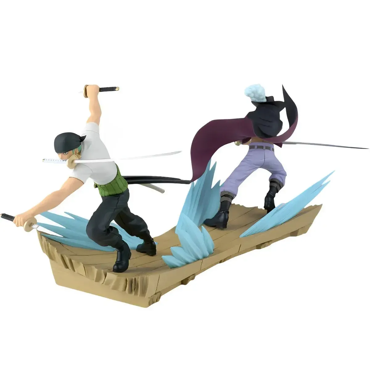 One Piece - Defeated Roronoa Zoro Against Dracule Mihawk Figure (4.3") - Bandai Spirits [Banpresto] - Senkozekkei Series, One Piece 25th Anniversary Edition - Image 5